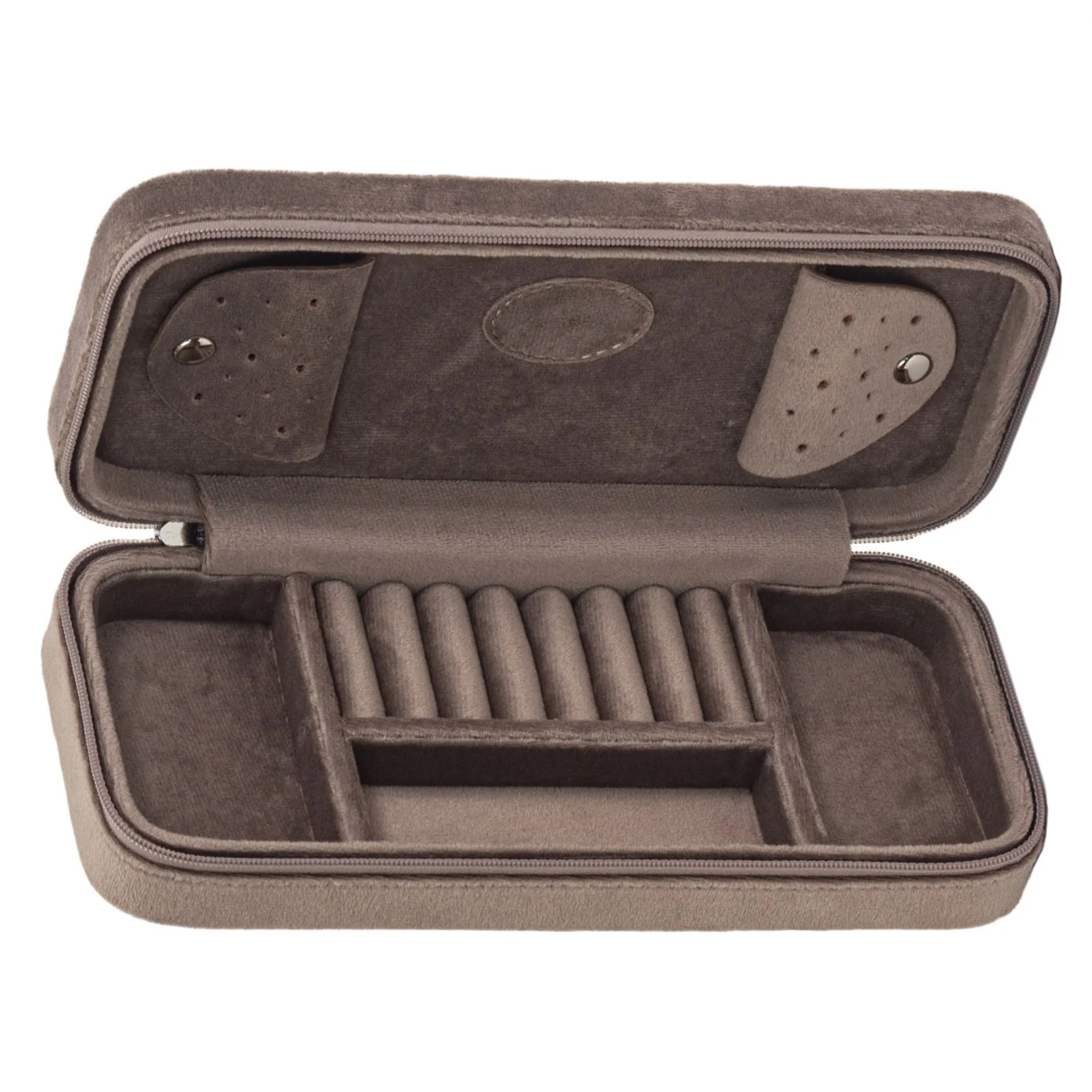 Mele & Co Jewellery Velveteen Travel Zipped Jewel Case - Image 4