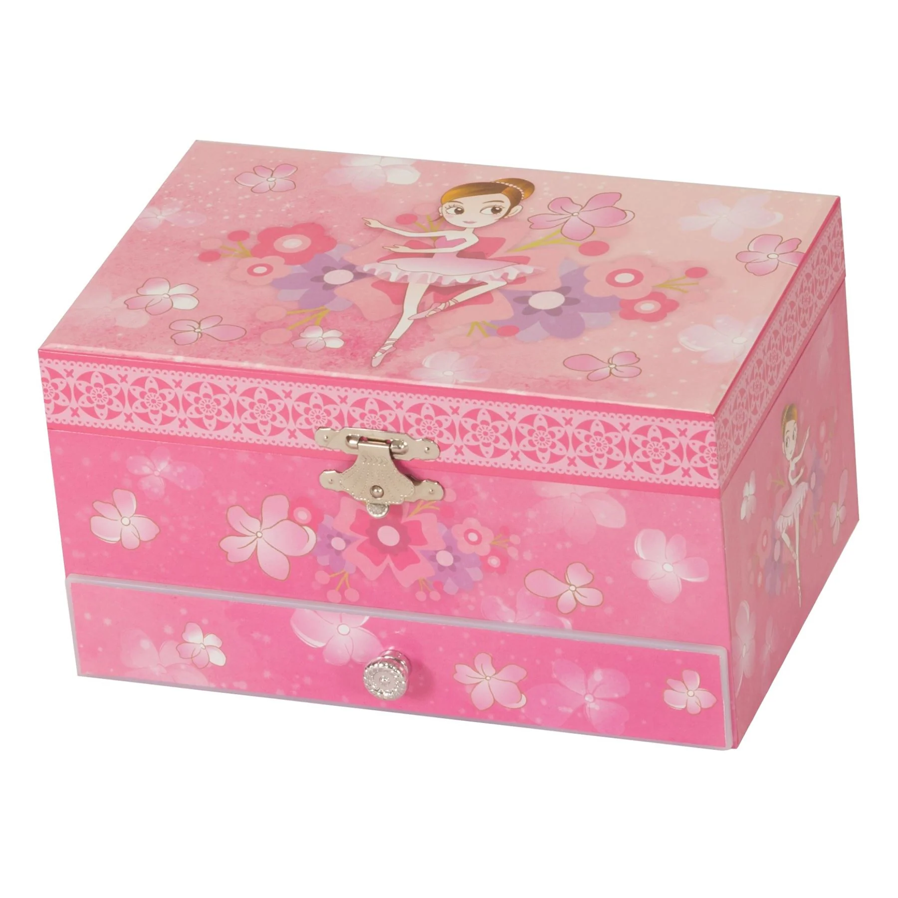 Mele & Co Pink Ballerina Children's Jewellery Case - Image 3