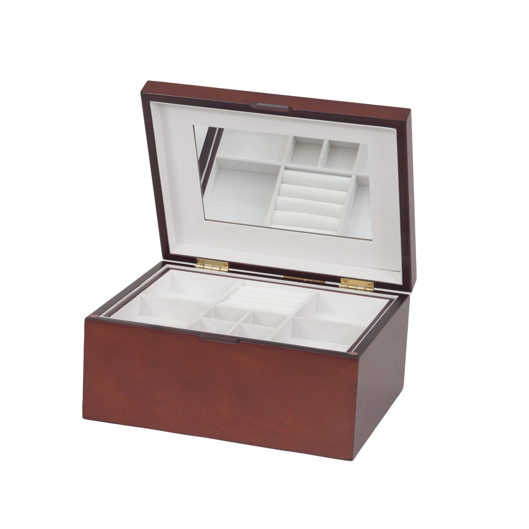 Mele & Co Tasha Cherrywood Jewel Box with Lift-out Tray Jewel Case - Image 3