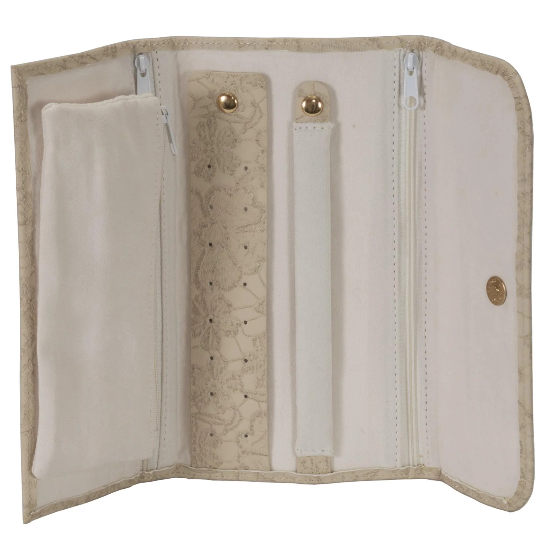 Mele & Co Travel Floral Stitch Travel Jewel Roll - Image 5