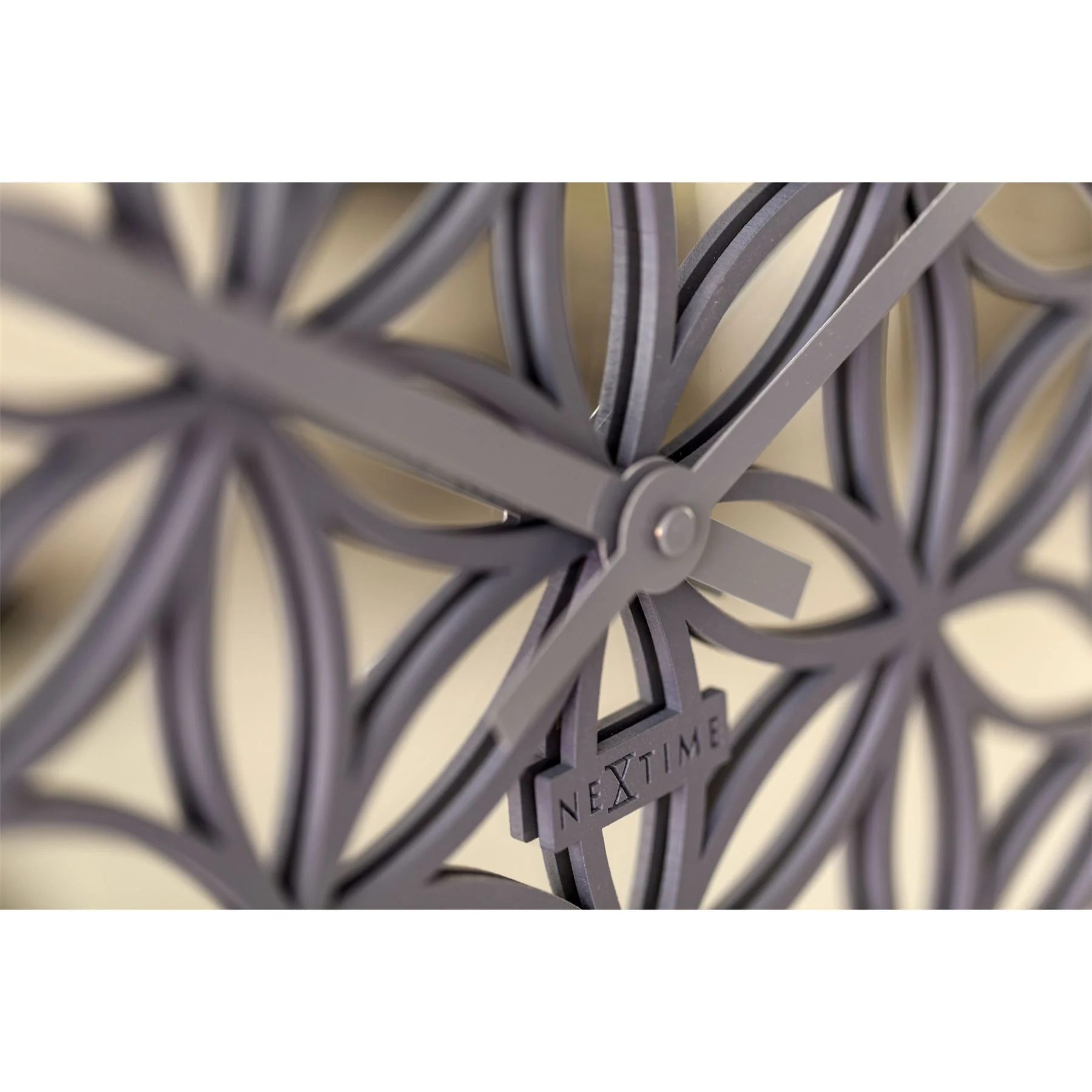 NeXtime Bella Mirror Grey 50cm Wall Clock - Image 8