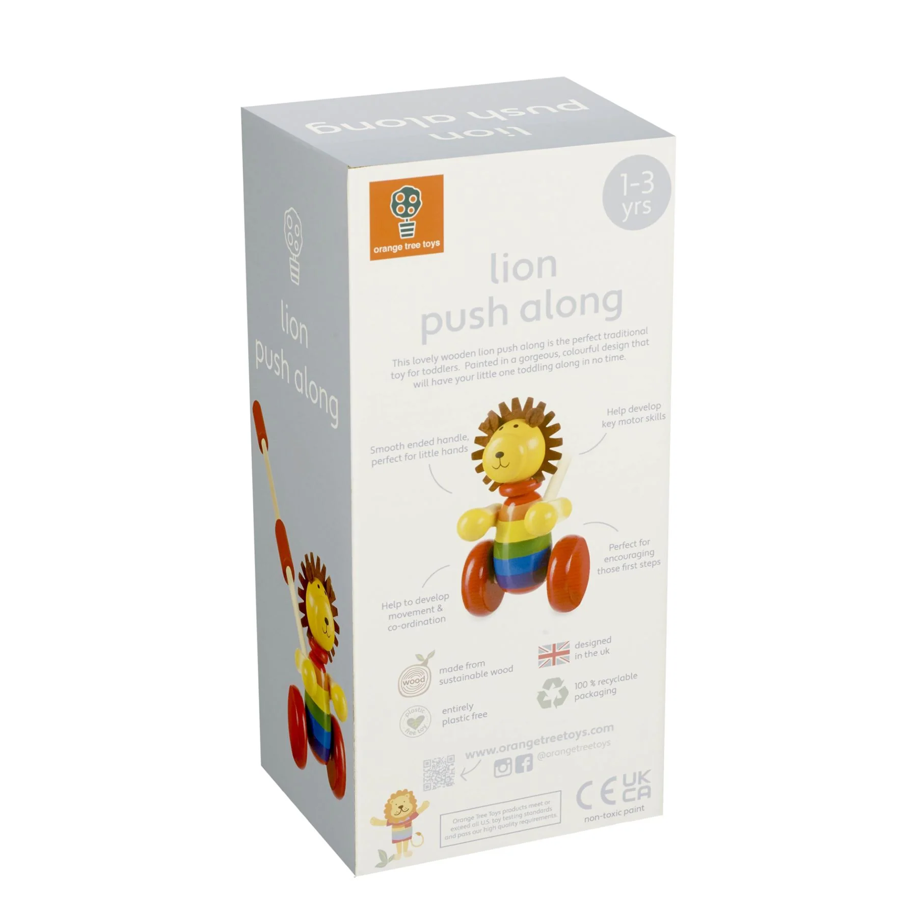 Orange Tree Toys Boxed Lion Push Along - Image 10