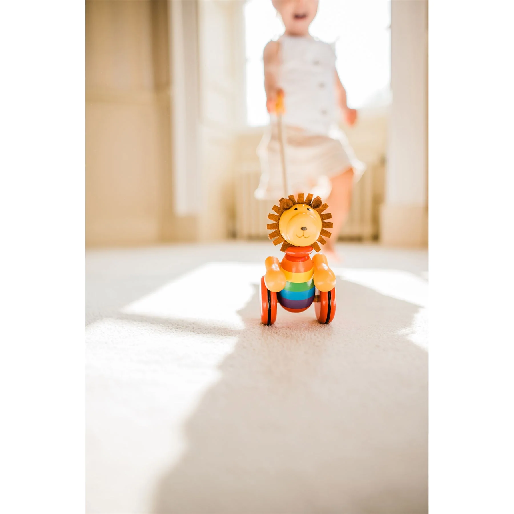Orange Tree Toys Boxed Lion Push Along - Image 5