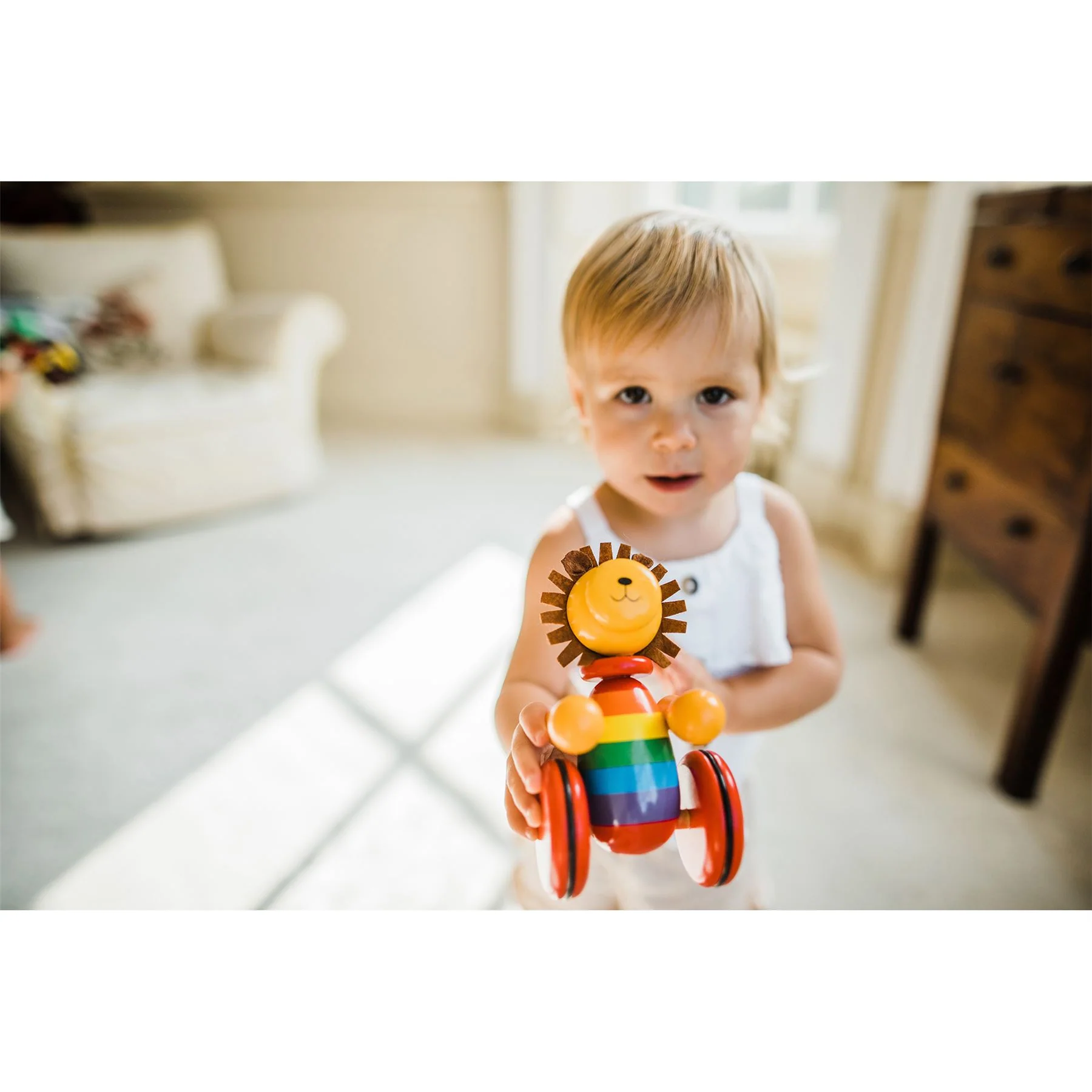 Orange Tree Toys Boxed Lion Push Along - Image 8