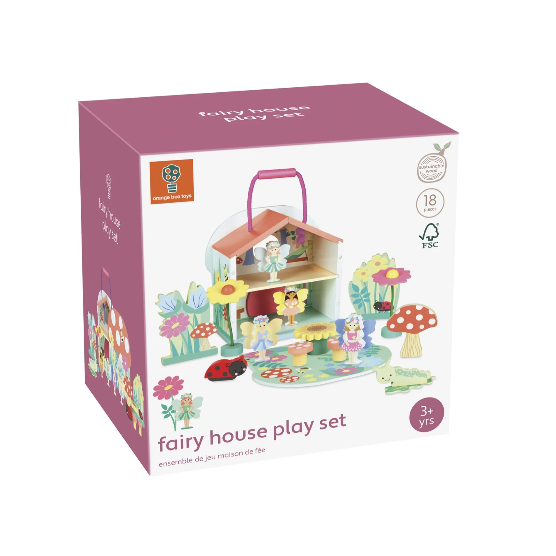 Orange Tree Toys Fairy House Wooden Play Set - Image 10