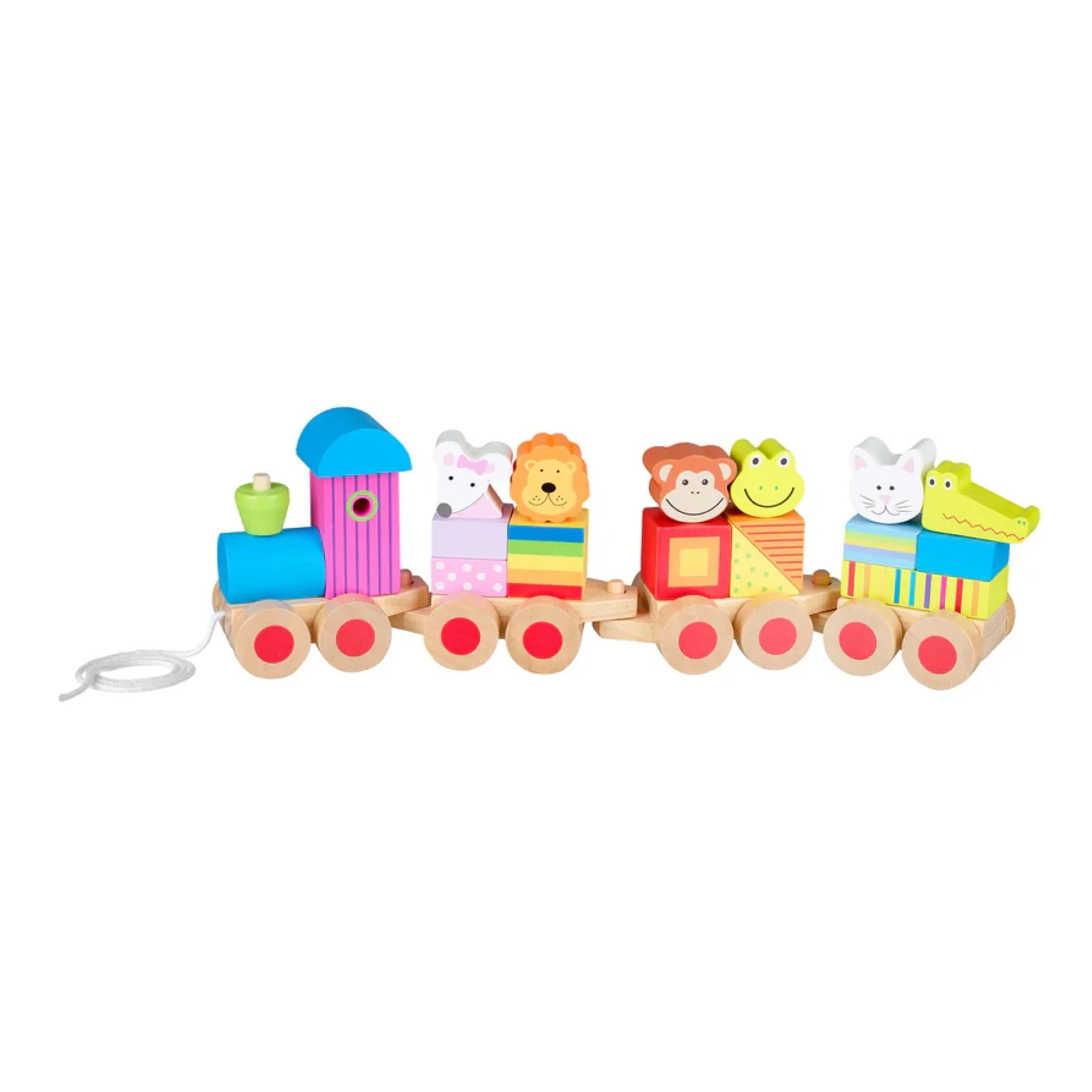 Orange Tree Toys Farm Animal Wooden Puzzle Train - Image 2
