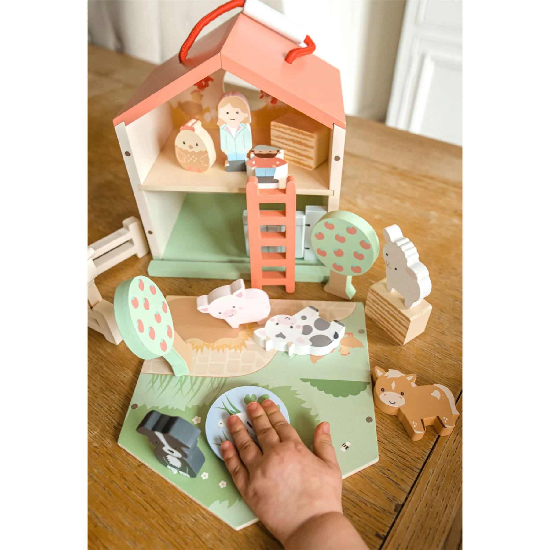 Orange Tree Toys Farmyard Wooden Play Set - Image 11