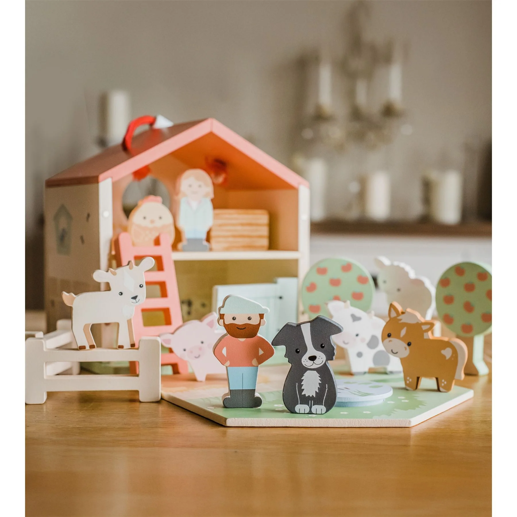 Orange Tree Toys Farmyard Wooden Play Set - Image 8