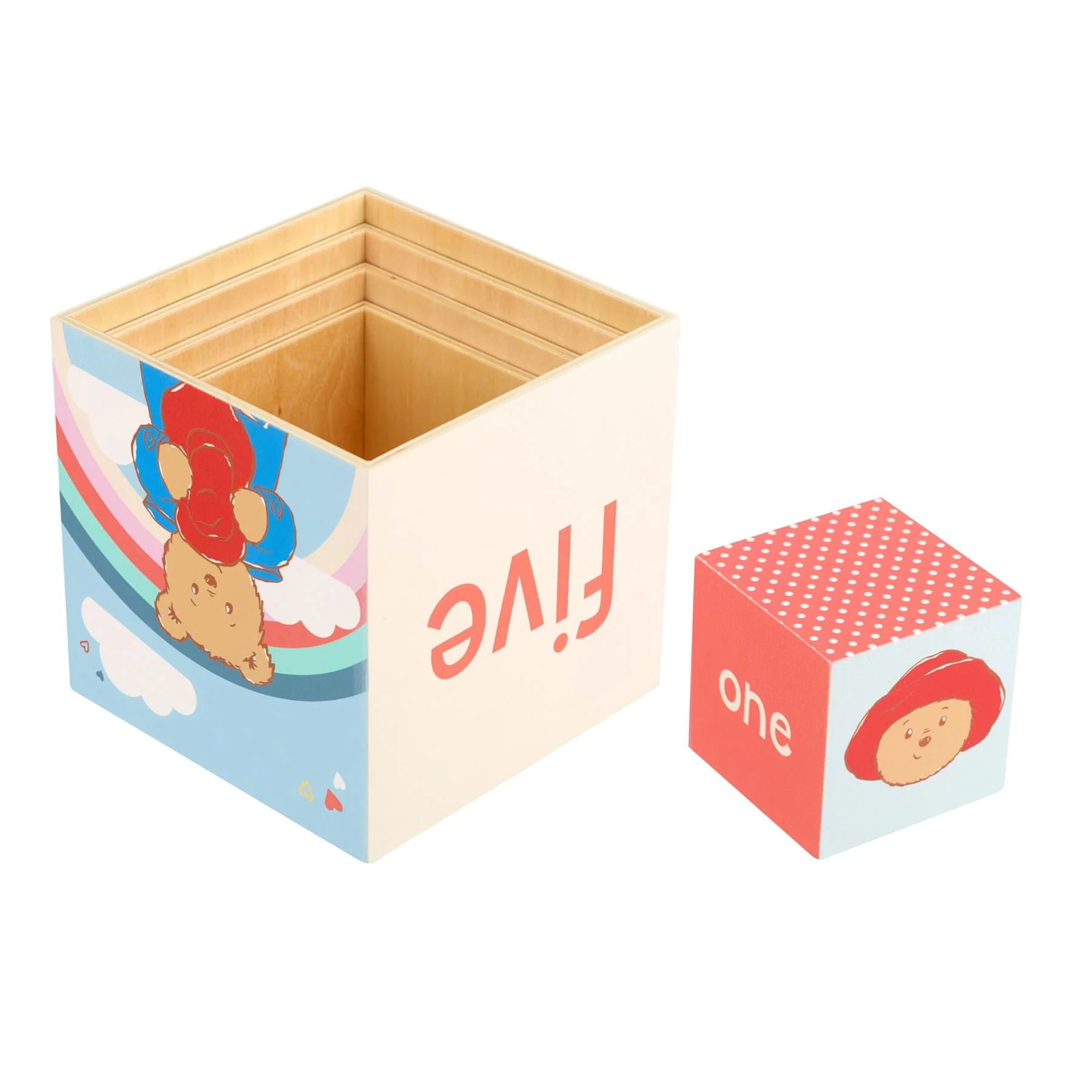 Orange Tree Toys Paddington Wooden Stacking Cubes - Image 5
