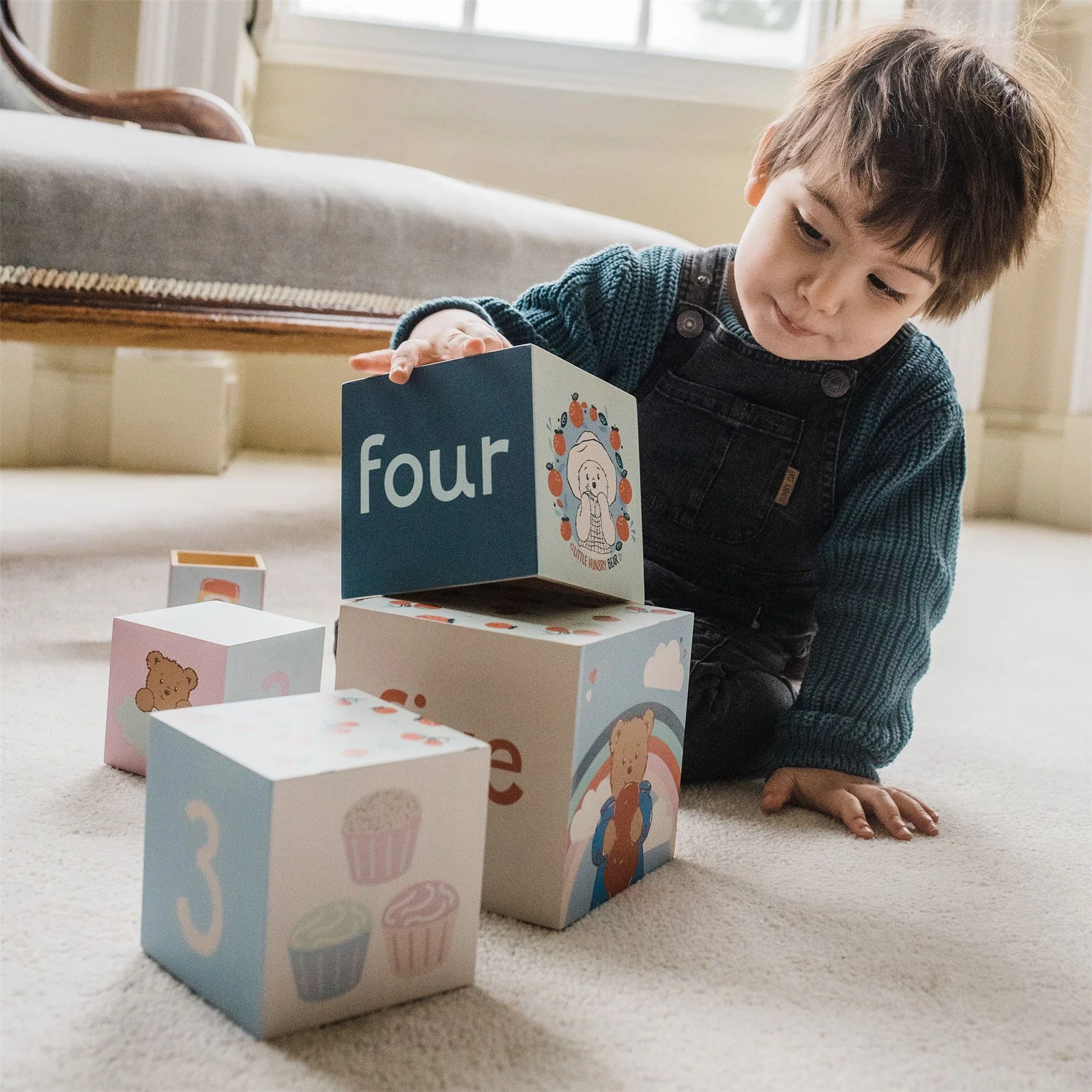 Orange Tree Toys Paddington Wooden Stacking Cubes - Image 9