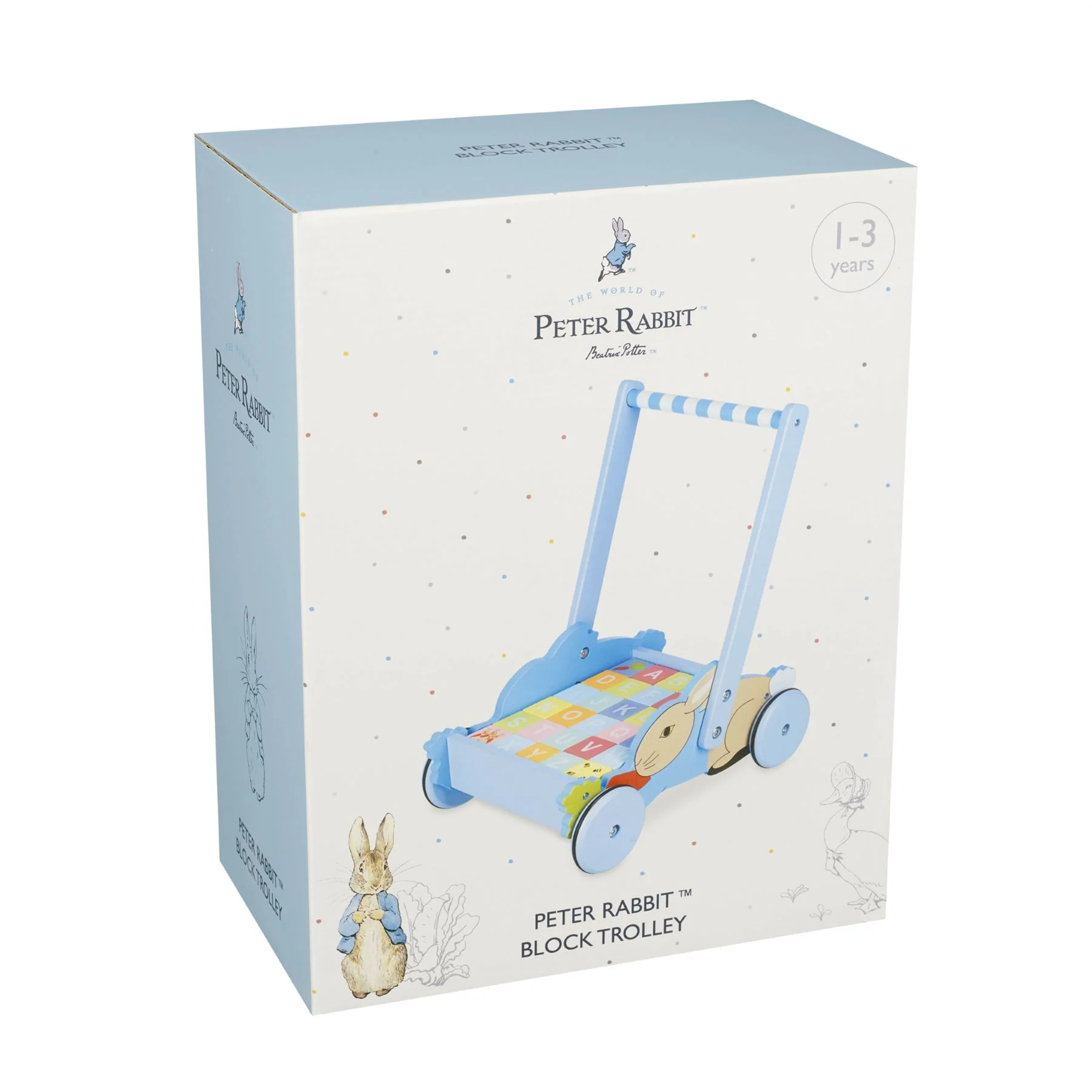 Orange Tree Toys Peter Rabbit Baby Walker With Blocks Trolley - Image 5