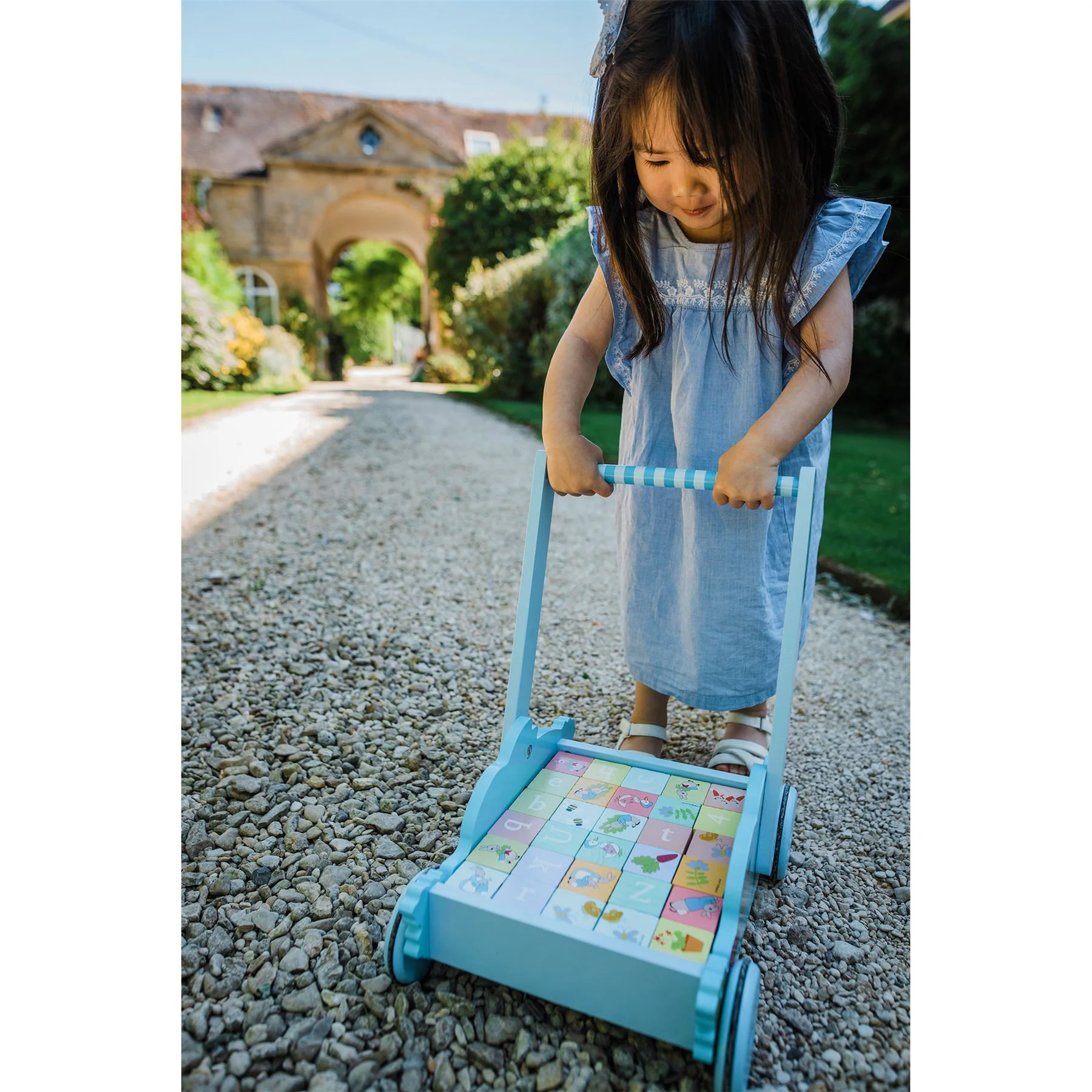 Orange Tree Toys Peter Rabbit Baby Walker With Blocks Trolley - Image 8