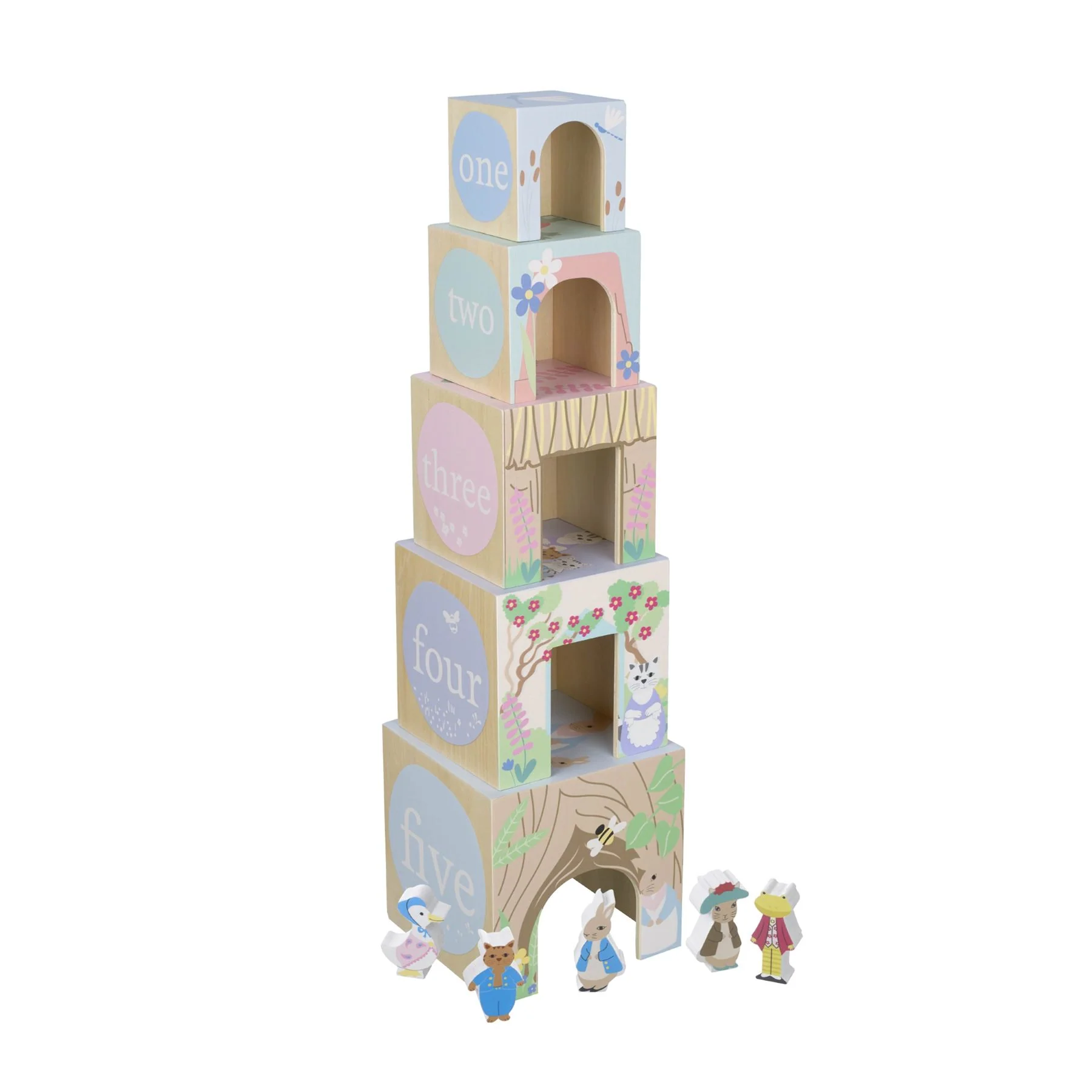 Orange Tree Toys Peter Rabbit Wooden Stacking Cubes - Image 10