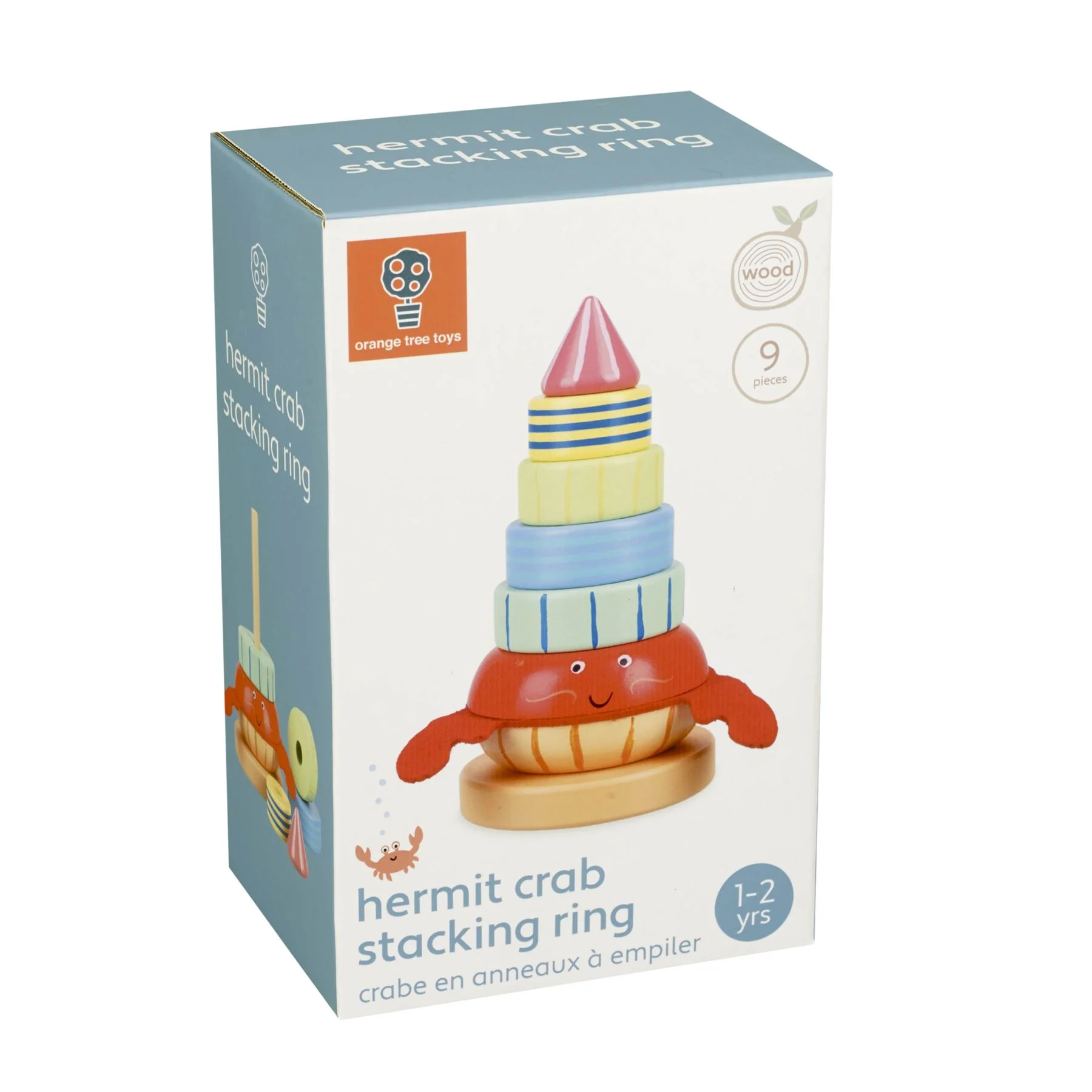 Orange Tree Toys Sea Life Hermit Crab Stacking Ring - Image 7