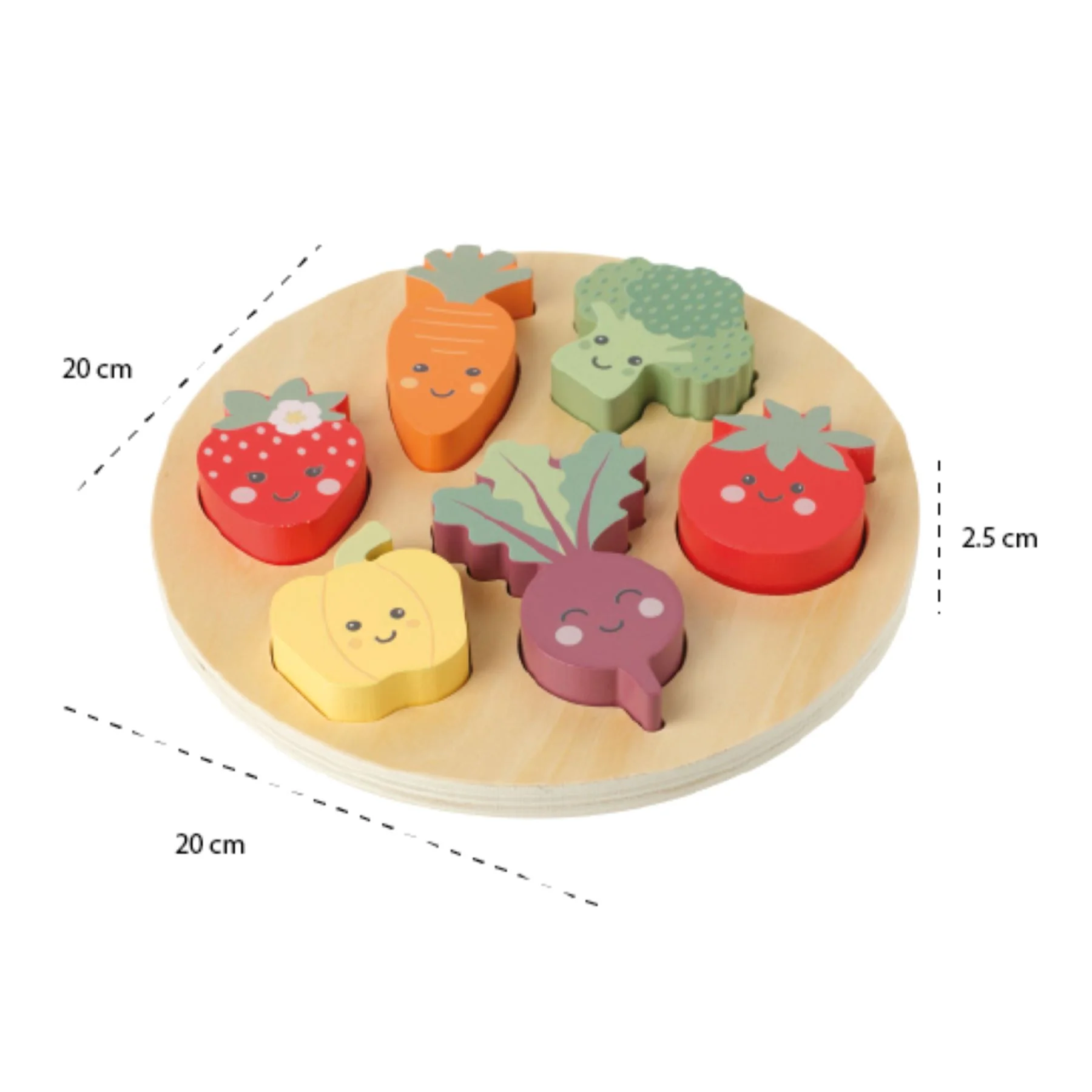 Orange Tree Toys Spring Garden Happy Veggies Puzzle - Image 3