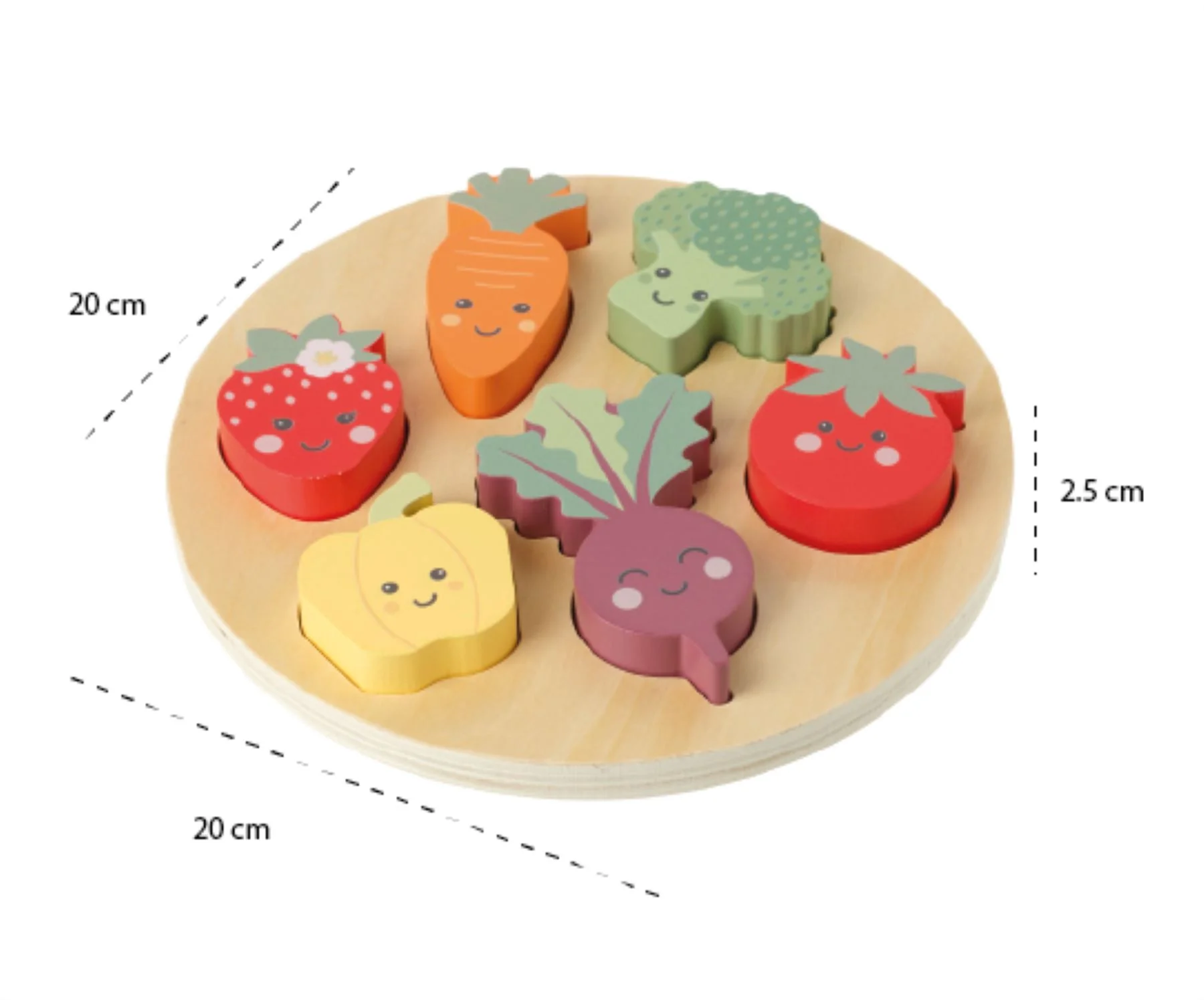 Orange Tree Toys Spring Garden Happy Veggies Puzzle - Image 4
