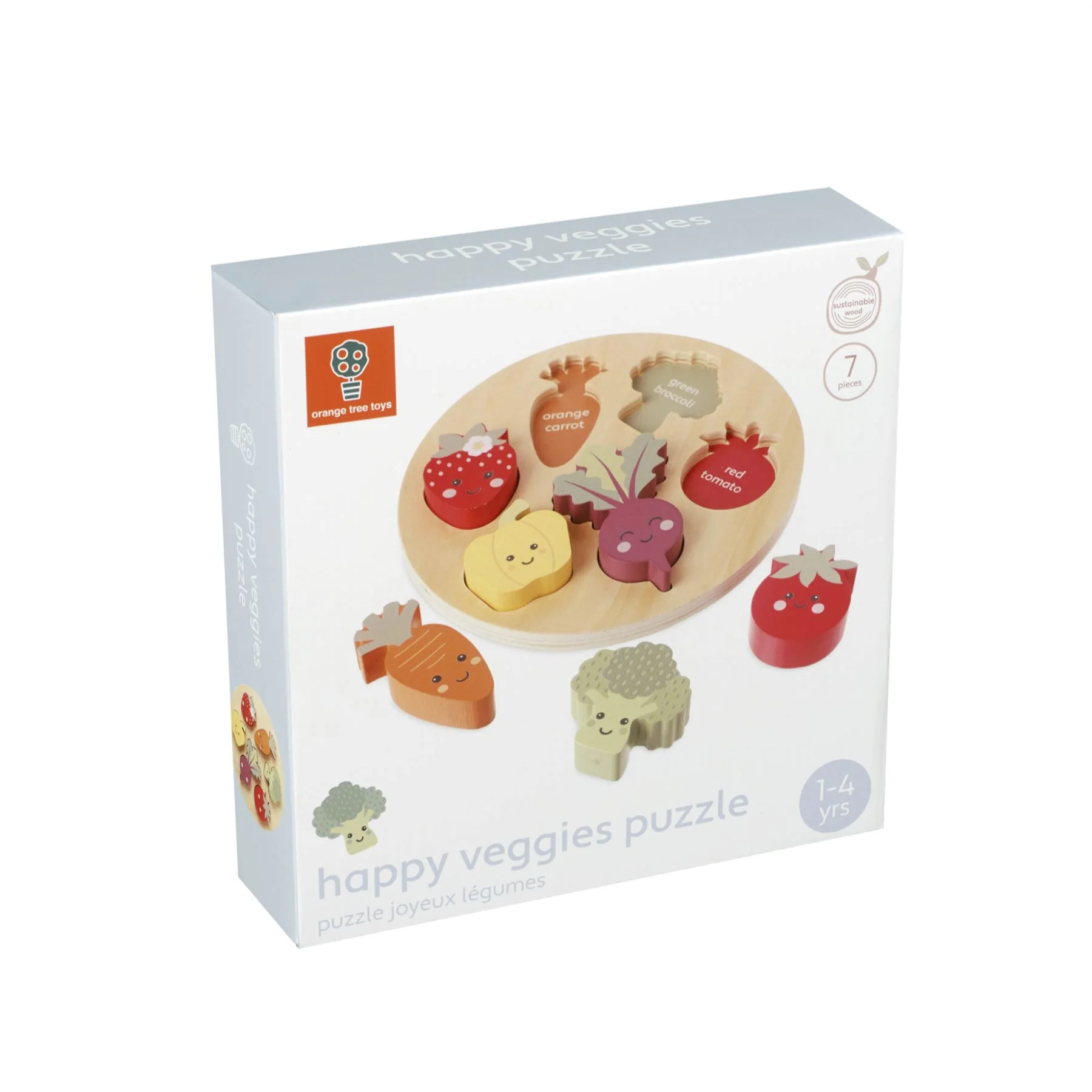 Orange Tree Toys Spring Garden Happy Veggies Puzzle - Image 6