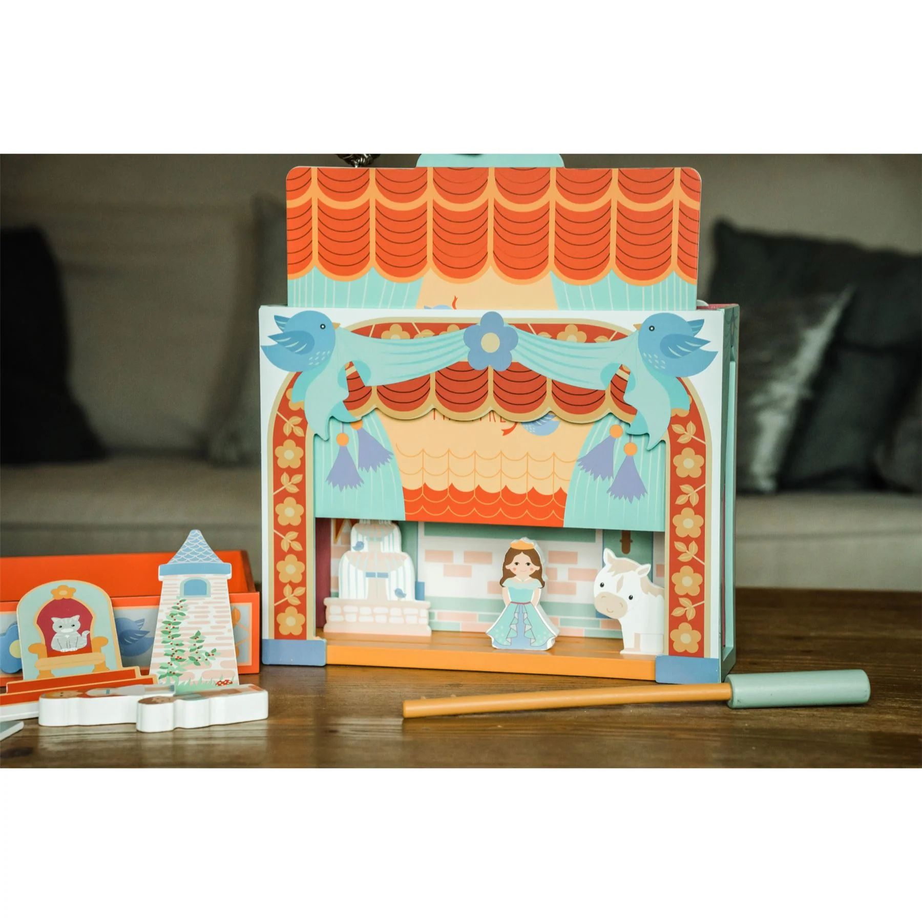Orange Tree Toys The Little Bluebird Wooden Tabletop Theatre - Image 10