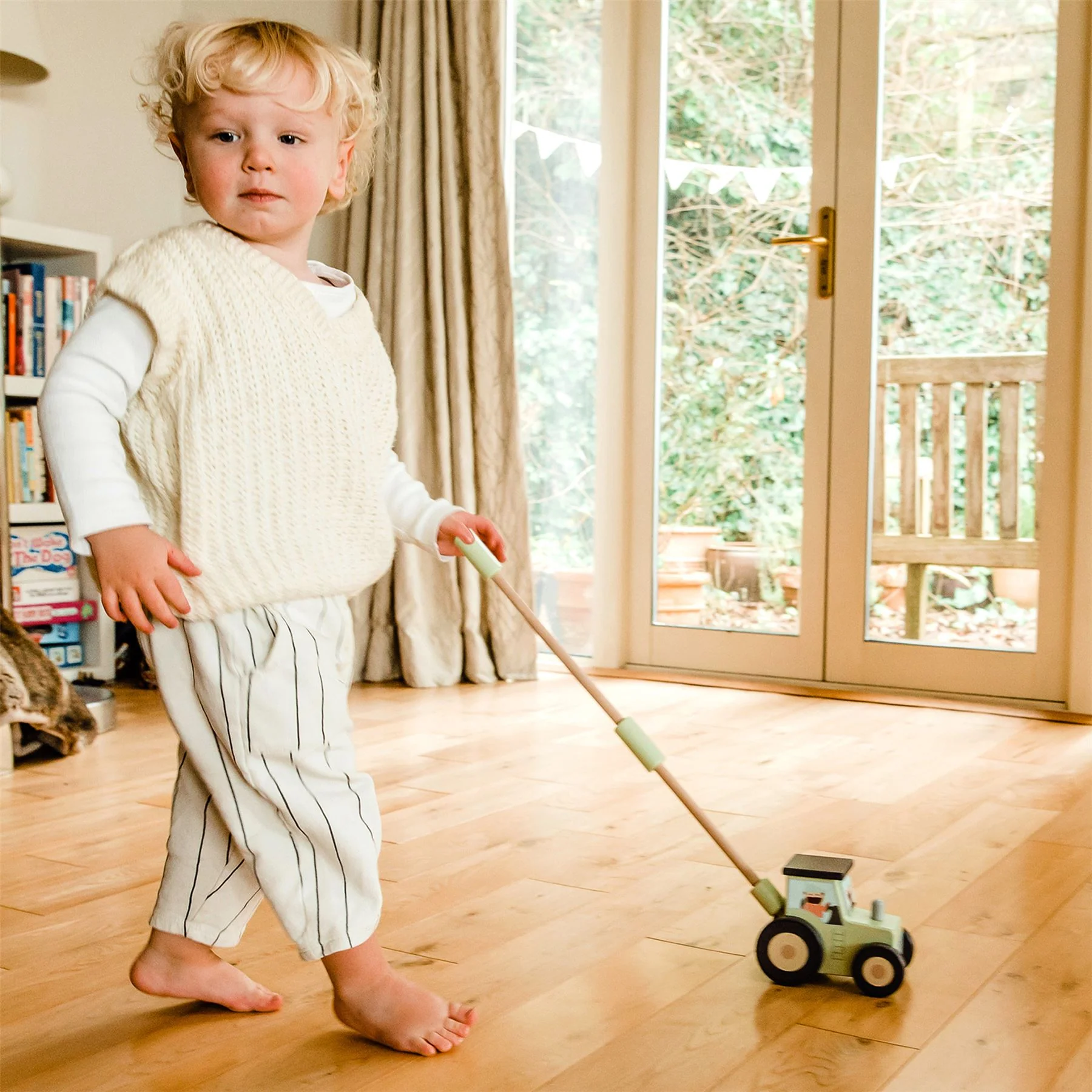 Orange Tree Toys Tractor Push Along - Image 3