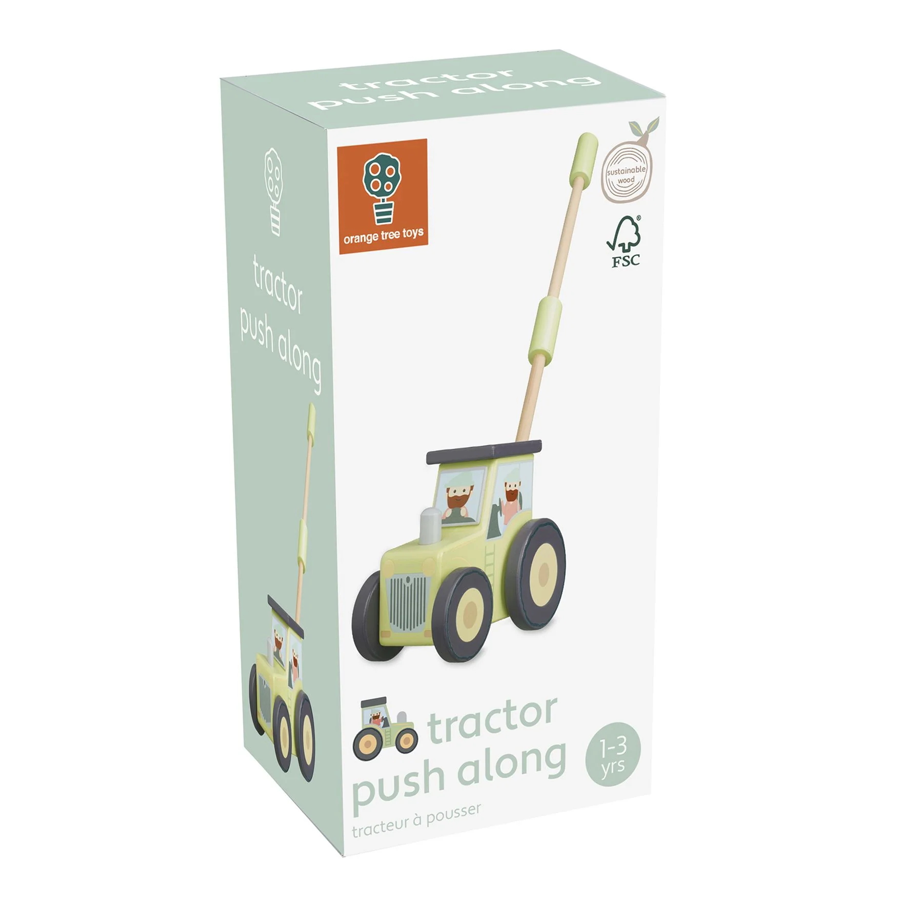 Orange Tree Toys Tractor Push Along - Image 4