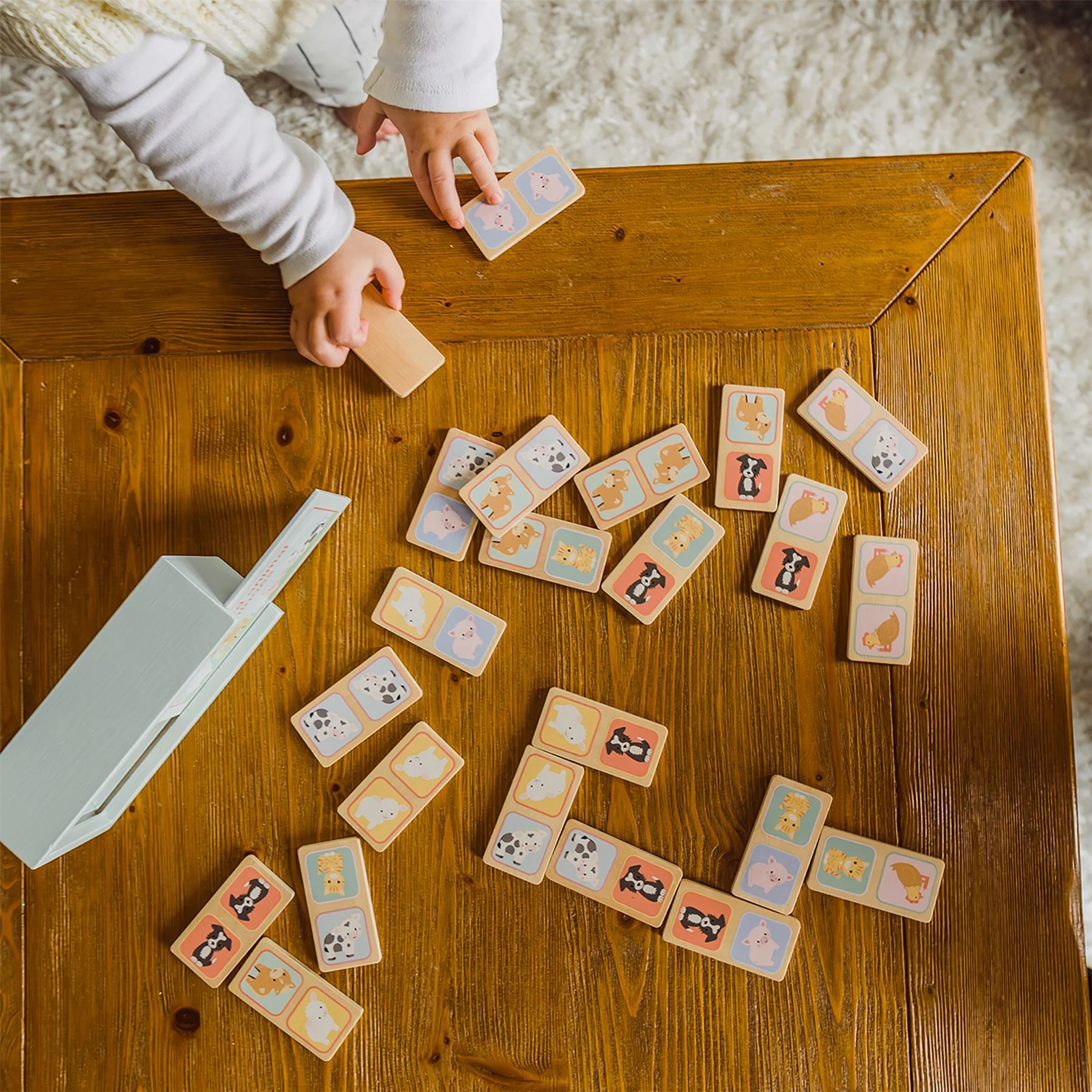 Orange Tree Toys Wooden Farmyard Animal Dominoes - Image 4
