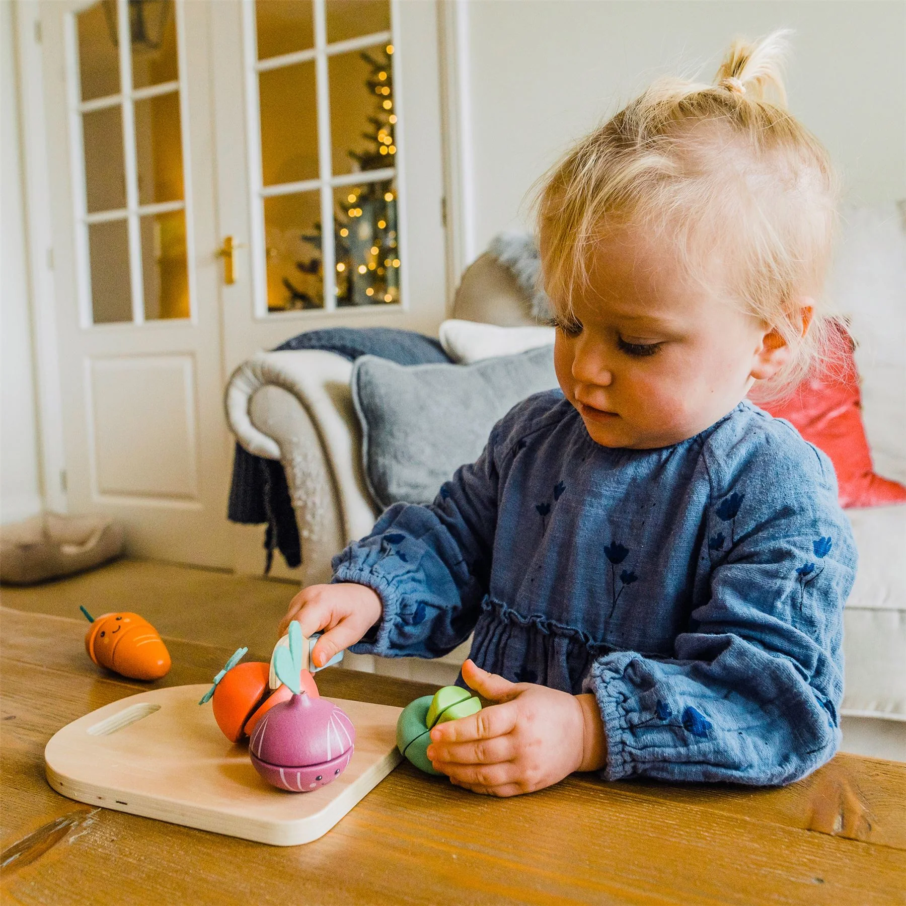 Orange Tree Toys Wooden Happy Veggies Cutting Veg - Image 5