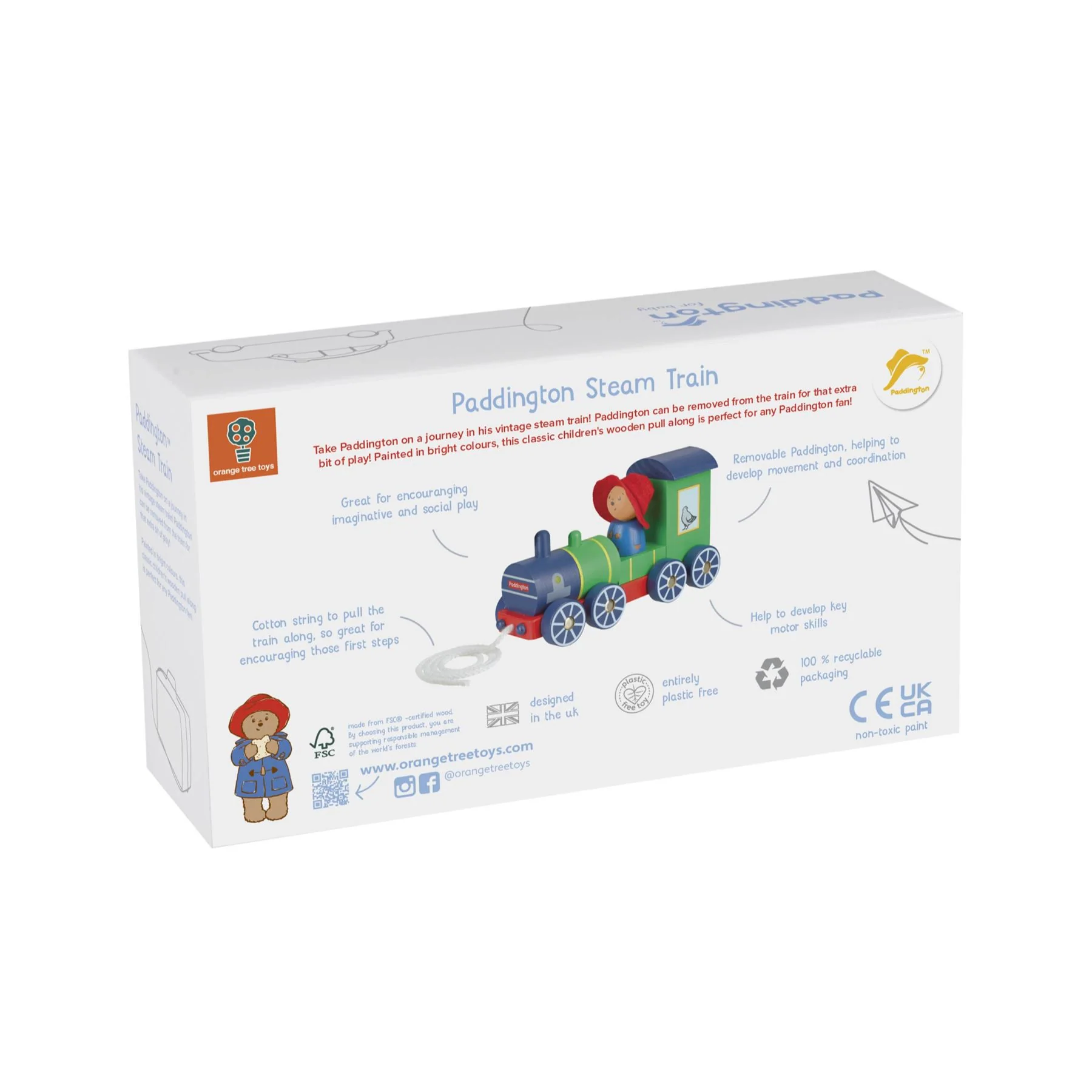 Orange Tree Toys Wooden Paddington Steam Train - Image 5