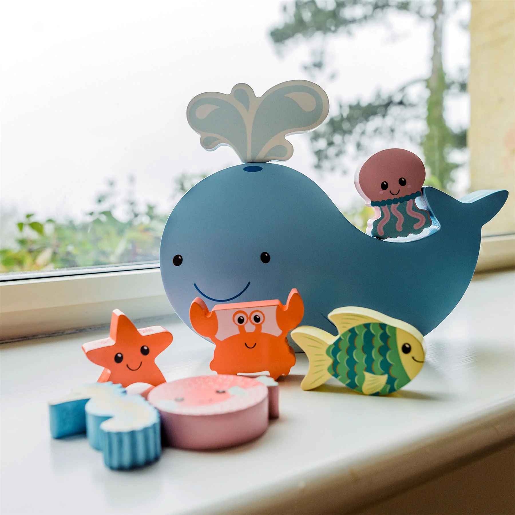 Orange Tree Toys Wooden Sea Life Balancing Game - Image 4