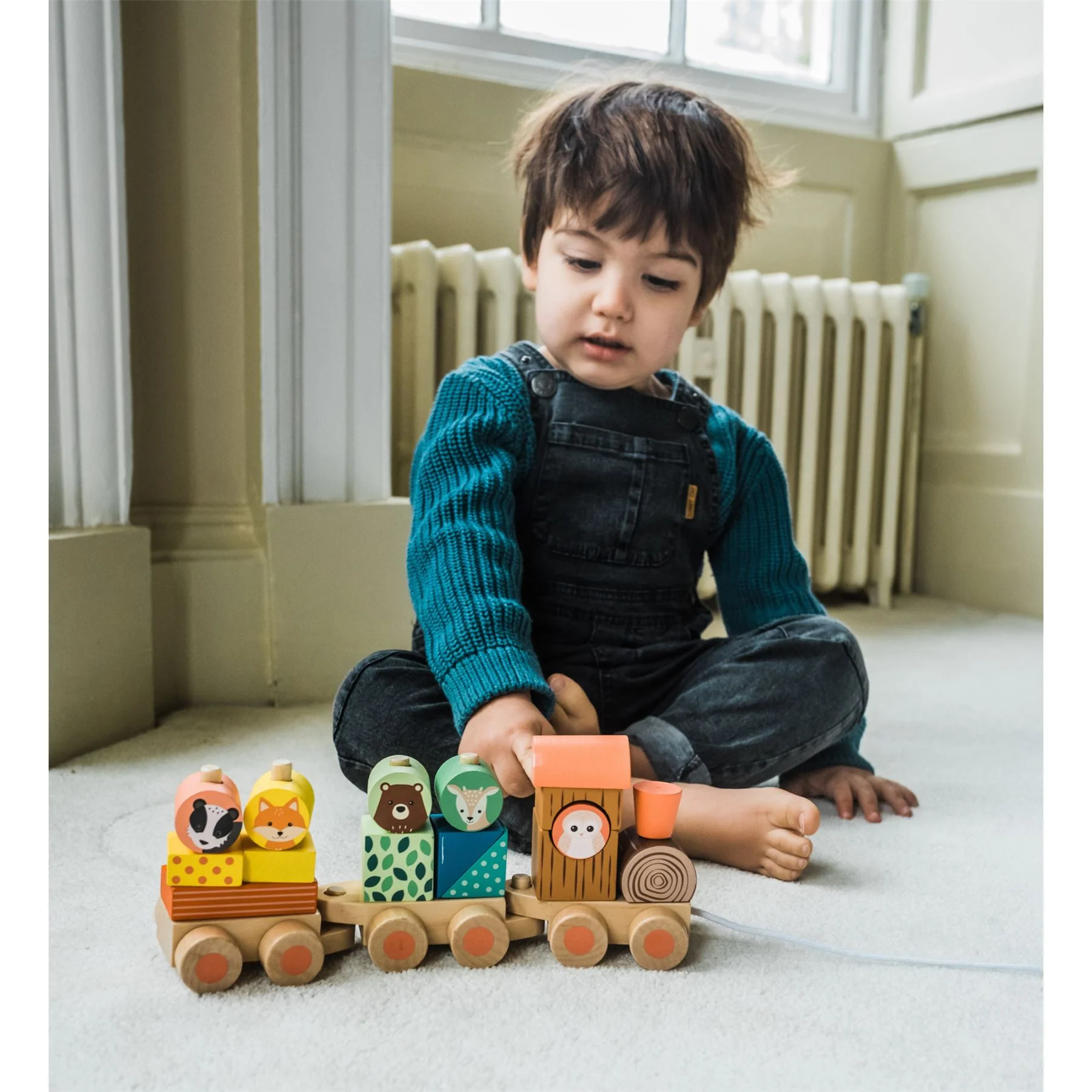 Orange Tree Toys Woodland Animal Puzzle Train - Image 3