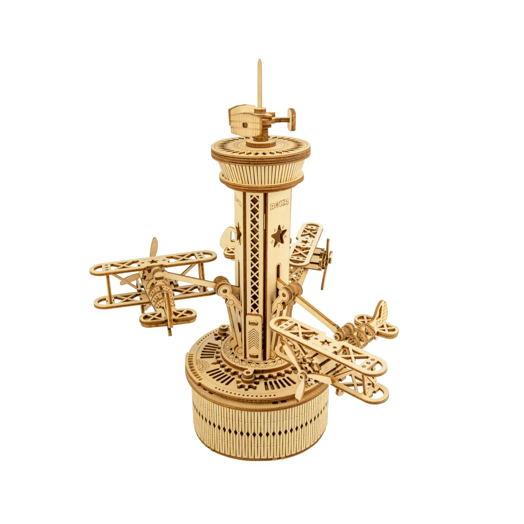 Robotime ROKR Airplane-Control Tower Building Kit