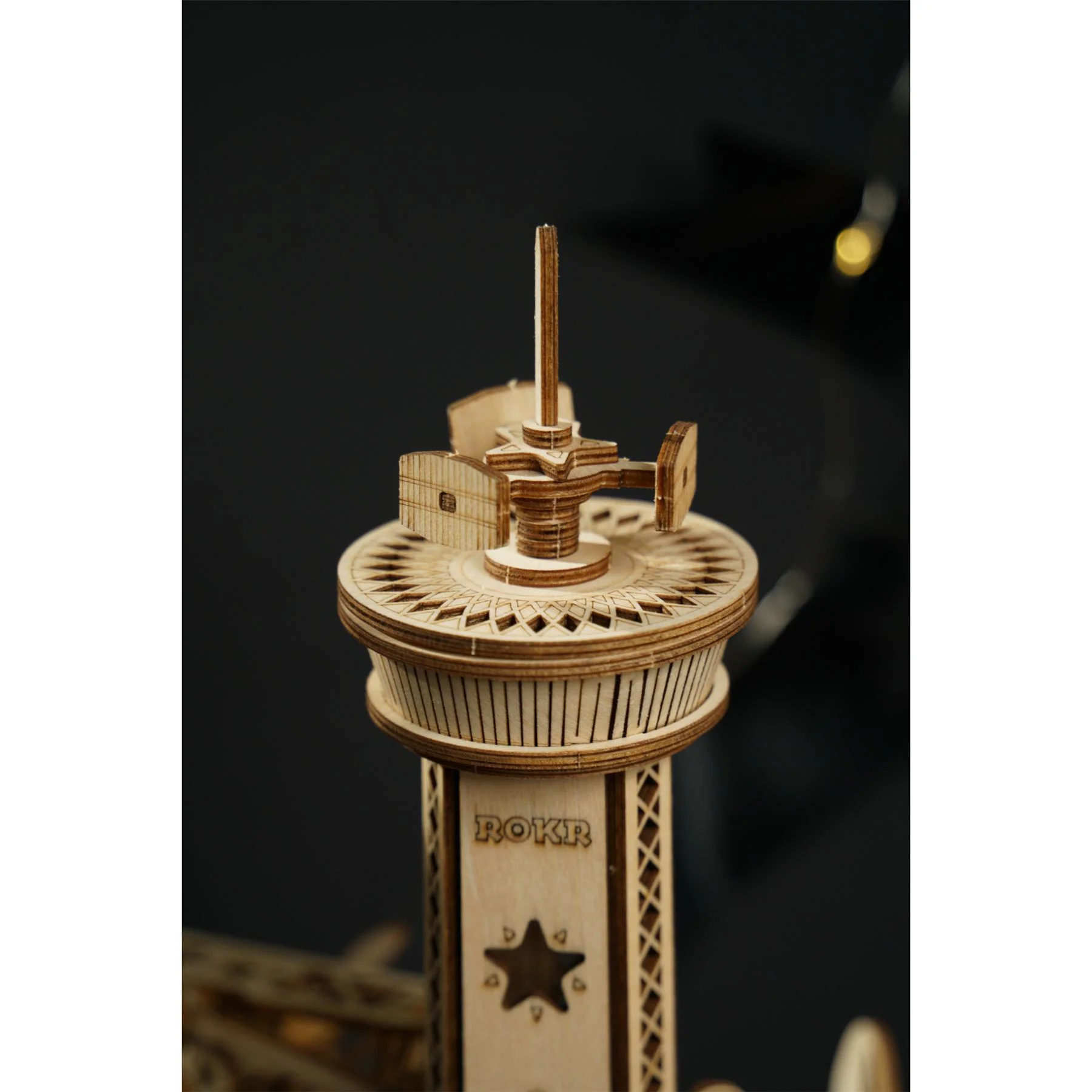 Robotime ROKR Airplane-Control Tower Building Kit - Image 3