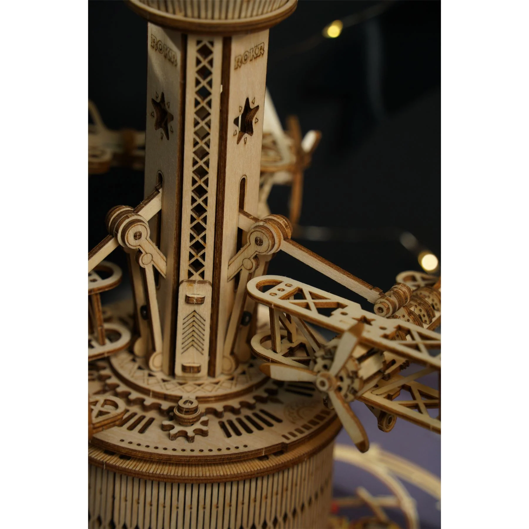 Robotime ROKR Airplane-Control Tower Building Kit - Image 4