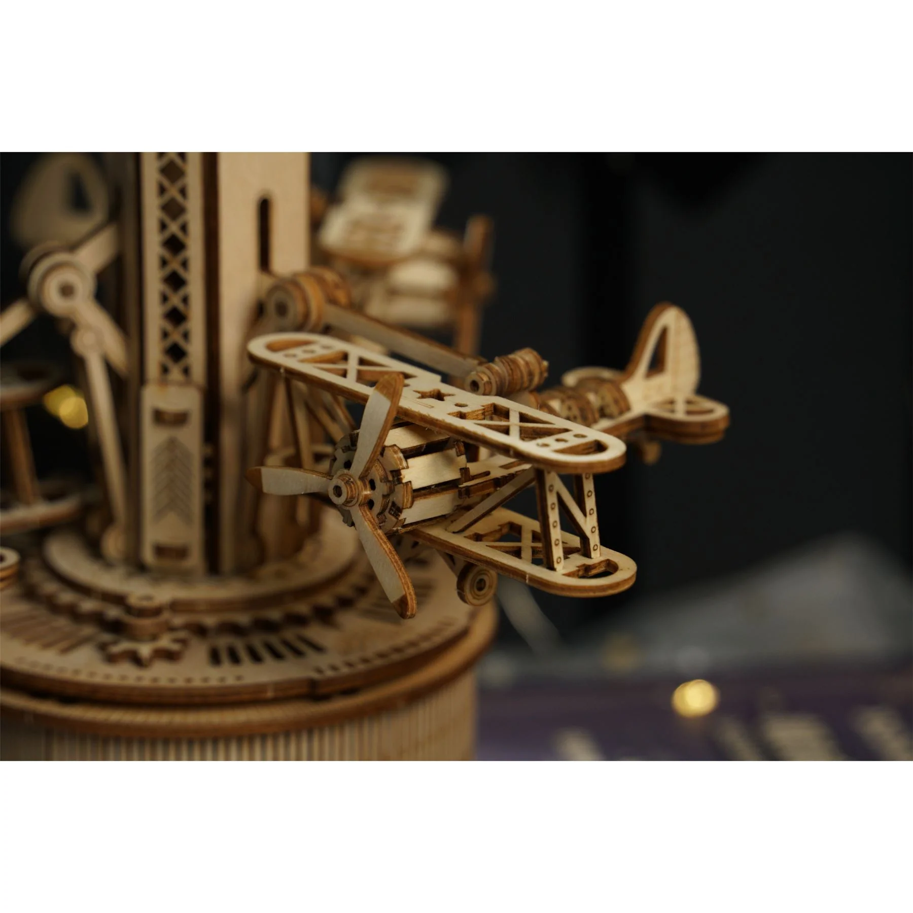 Robotime ROKR Airplane-Control Tower Building Kit - Image 6