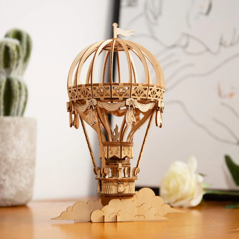 Robotime Rolife Hot Air Balloon Building Kit - Image 4
