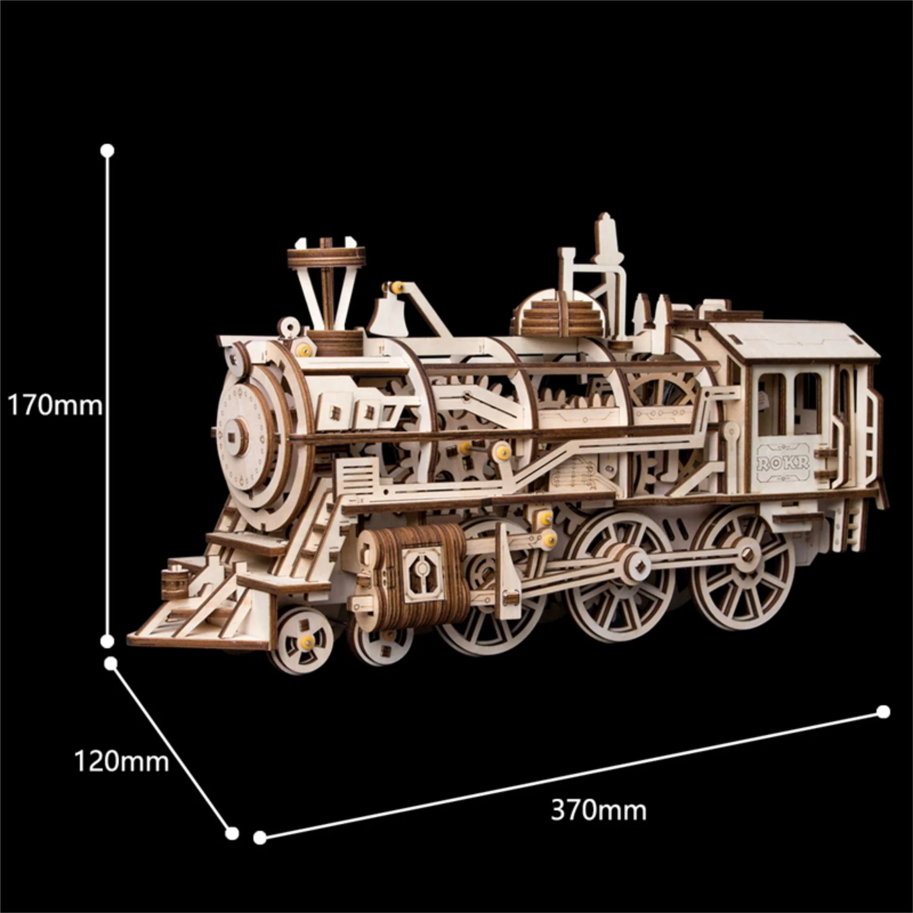 Robotime ROKR Locomotive Building Kit - Image 3