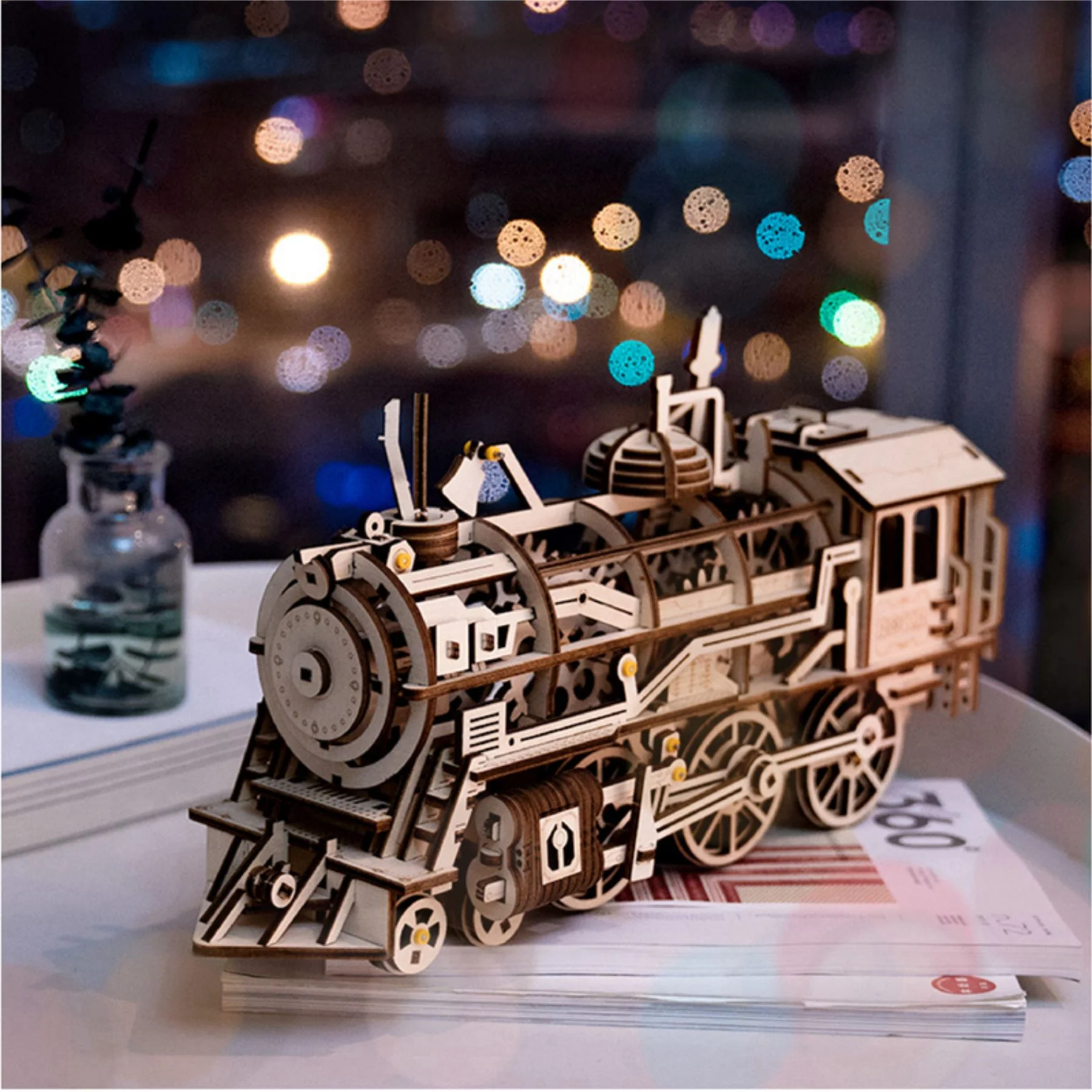 Robotime ROKR Locomotive Building Kit - Image 6