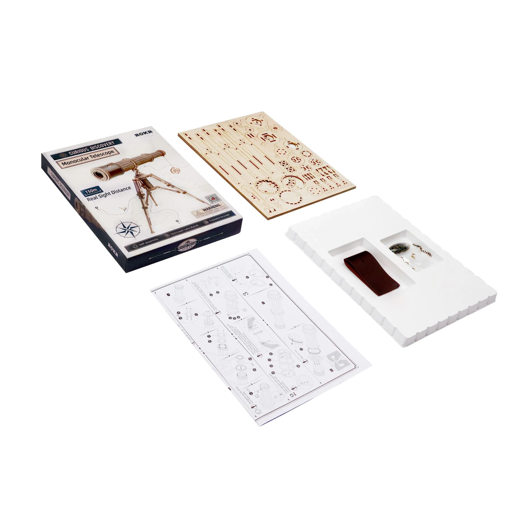 Robotime ROKR Monocular Telescope Building Kit - Image 4