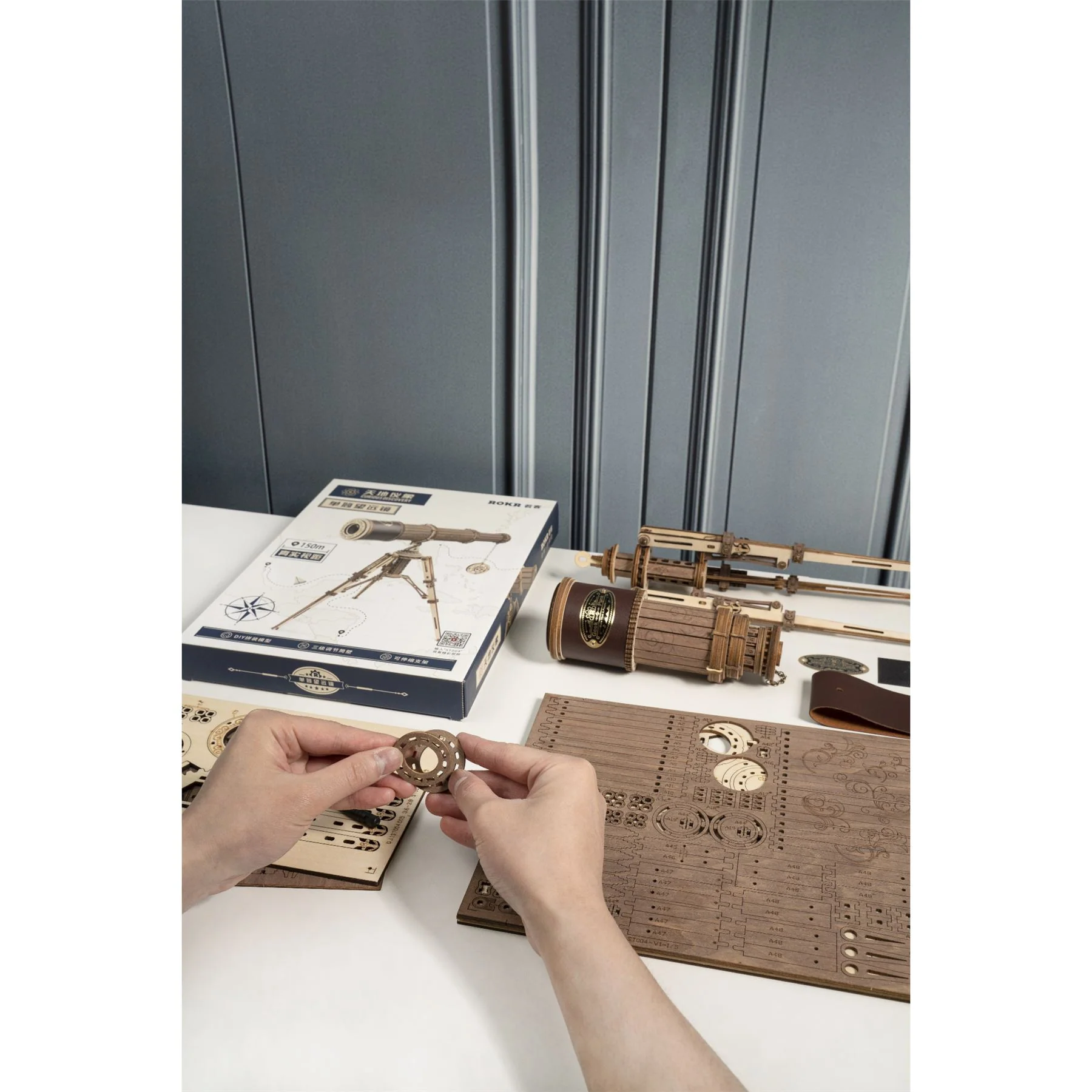 Robotime ROKR Monocular Telescope Building Kit - Image 5