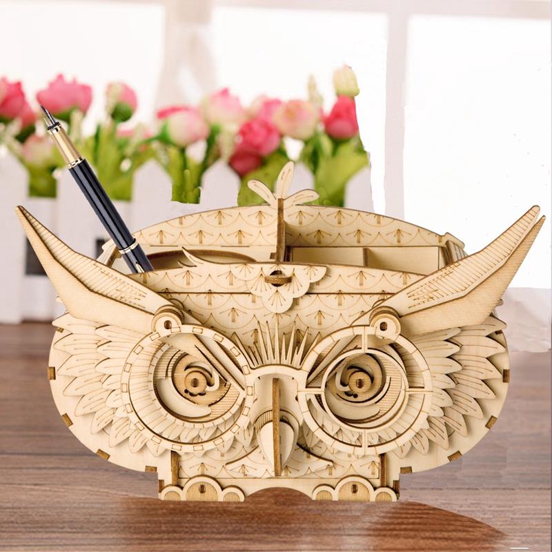 Robotime Rolife Owl Storage Box Building Kit - Image 4
