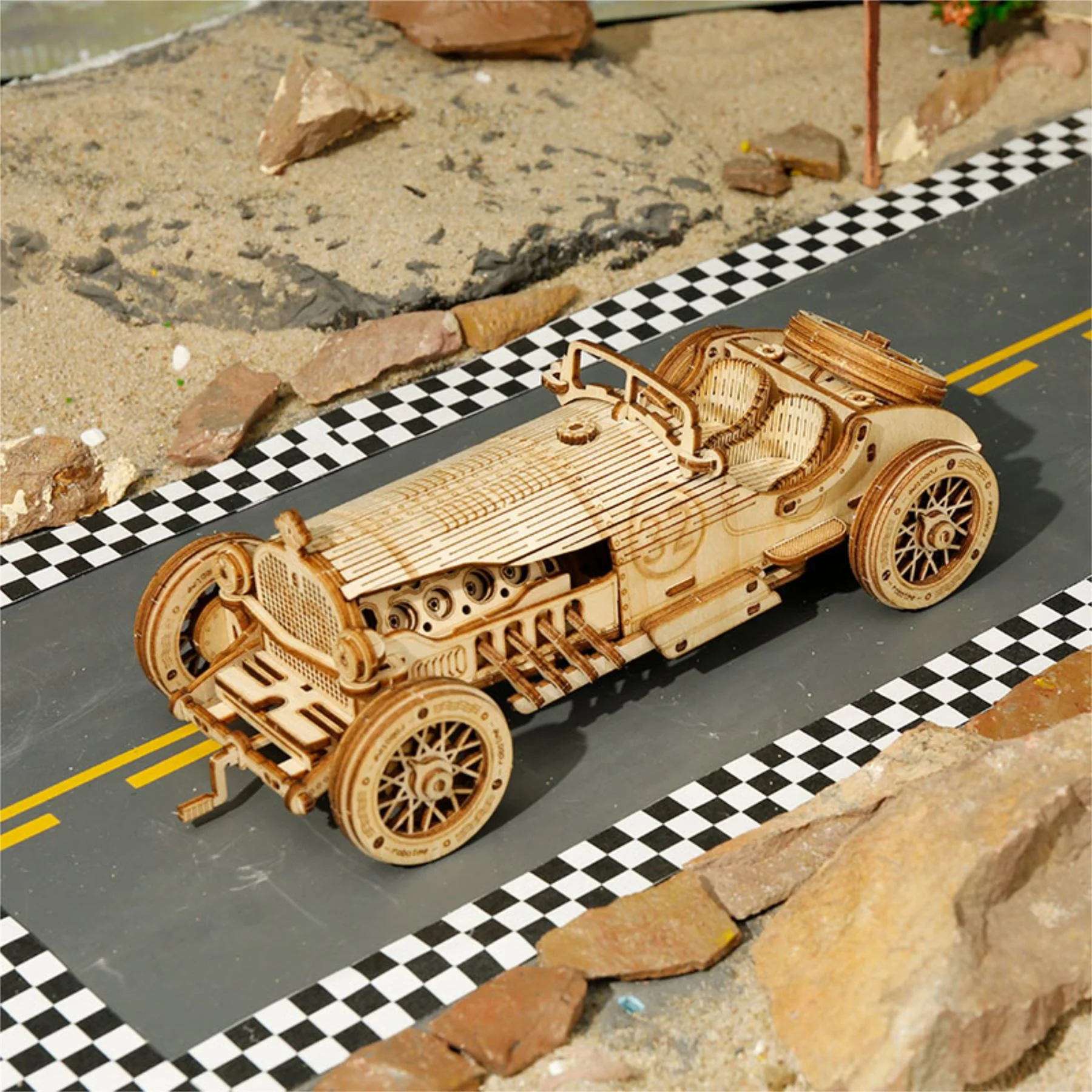 Robotime ROKR Grand Prix Car Building Kit - Image 3