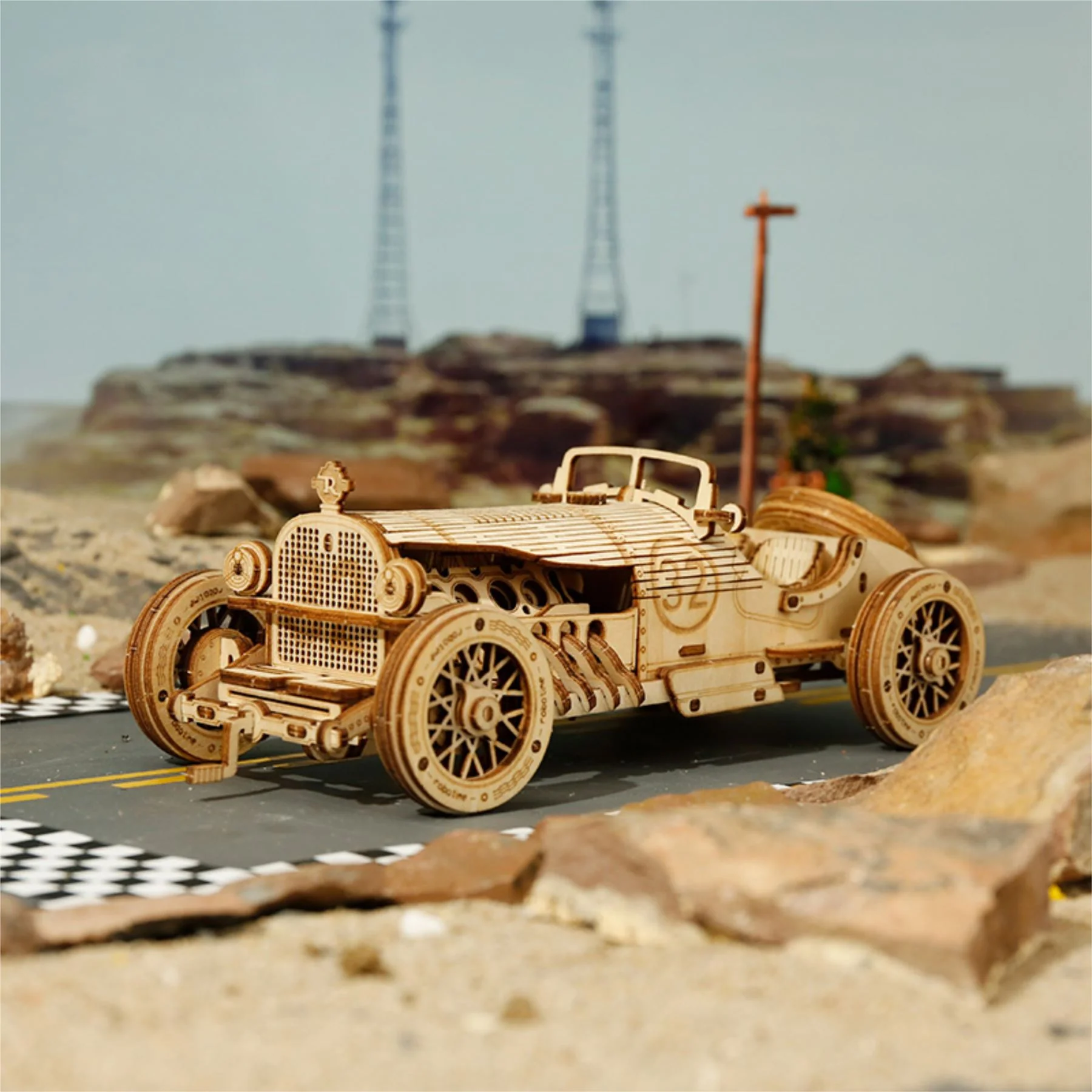 Robotime ROKR Grand Prix Car Building Kit - Image 4