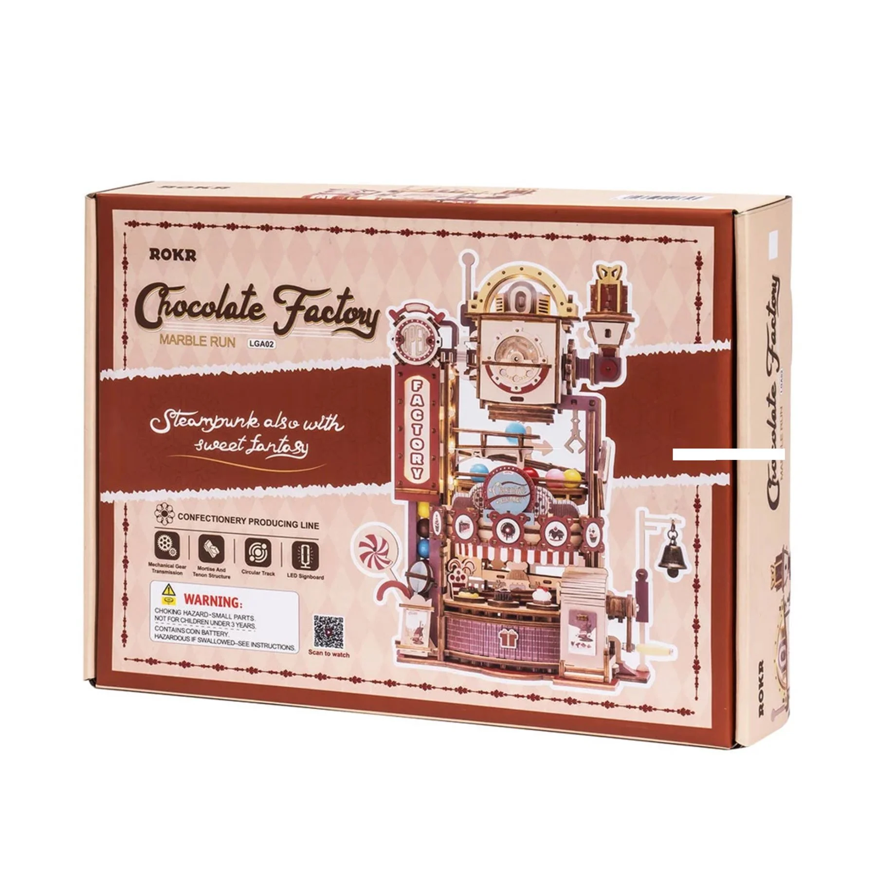 Robotime ROKR Marble Chocolate Factory Building Kit - Image 6
