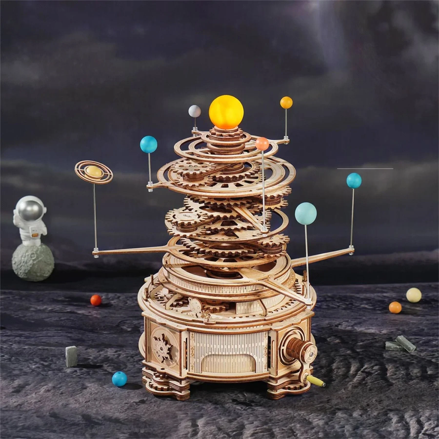 Robotime ROKR Mechanical Orrery Solar System Building Kit - Image 3
