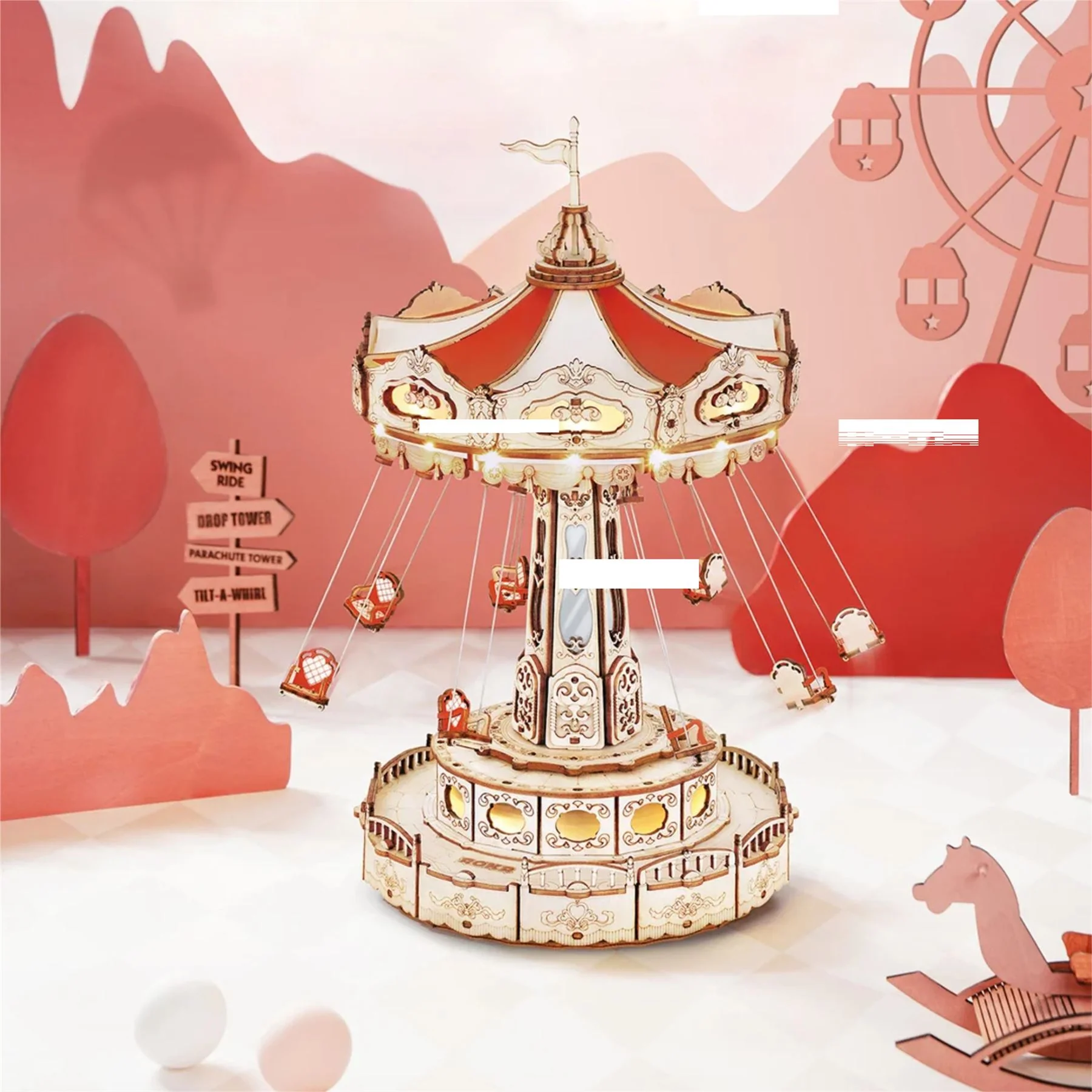 Robotime ROKR Swing Ride Building Kit - Image 3