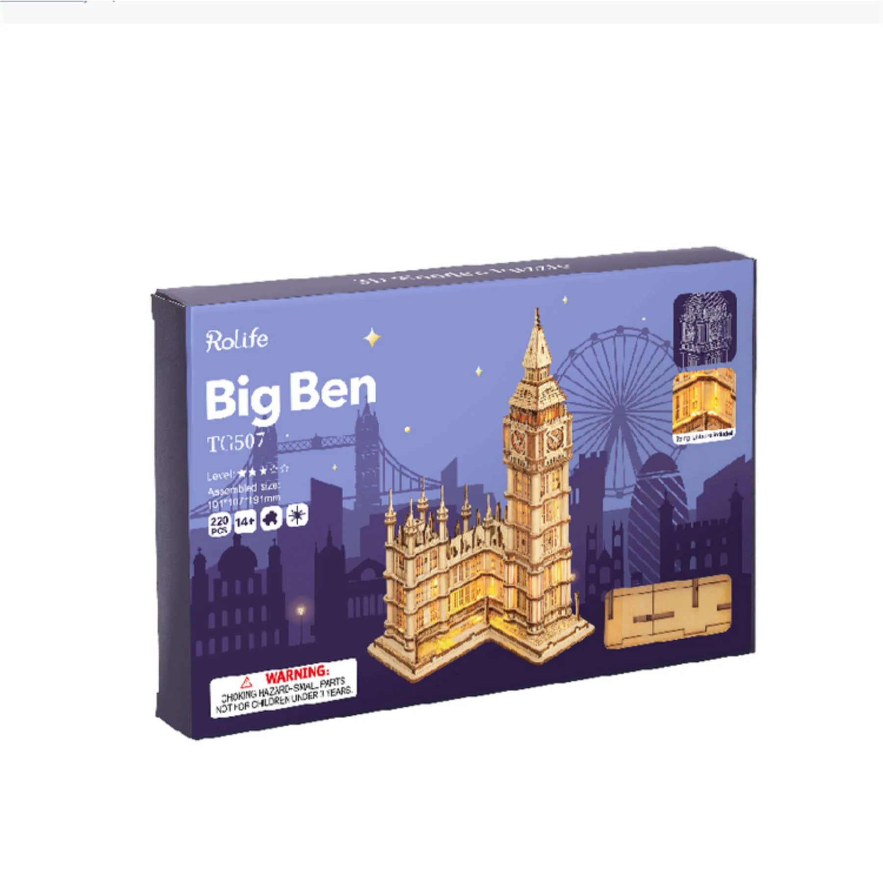 Robotime Rolife Self-Build 3D Model Kit - London - Image 14