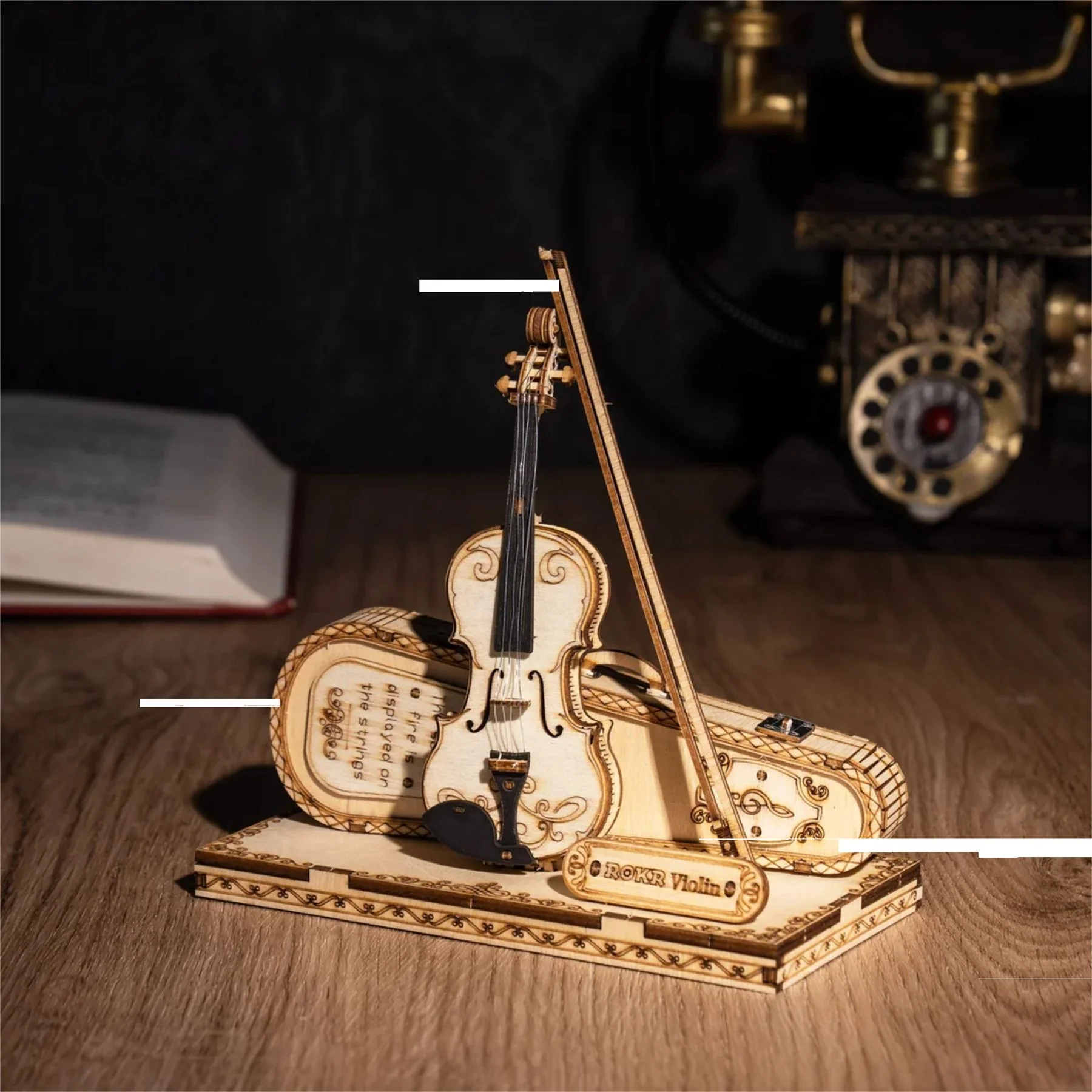Robotime Rolife Self Build 3D Model Kit - Musical Instruments - Image 4