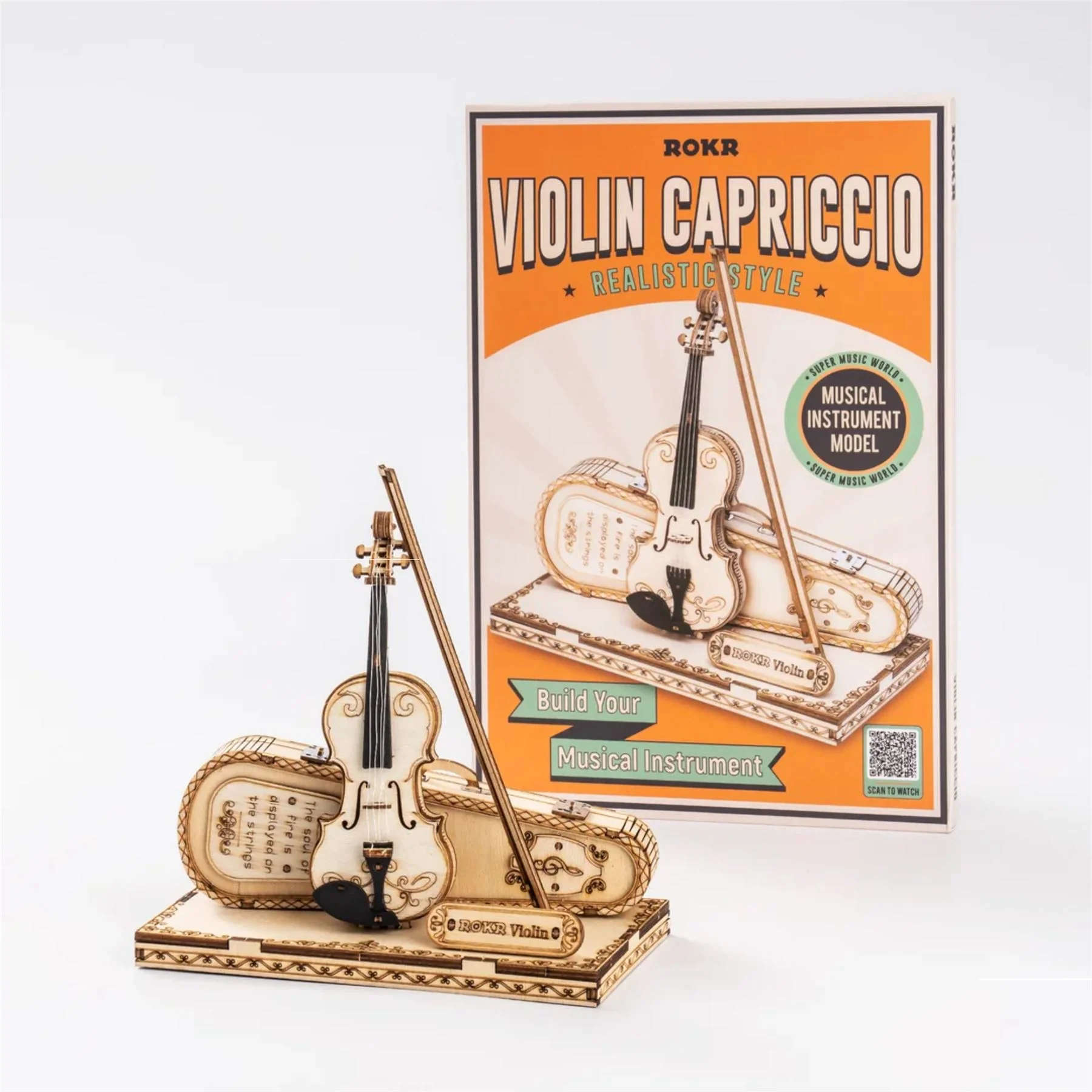 Robotime Rolife Self Build 3D Model Kit - Musical Instruments - Image 8