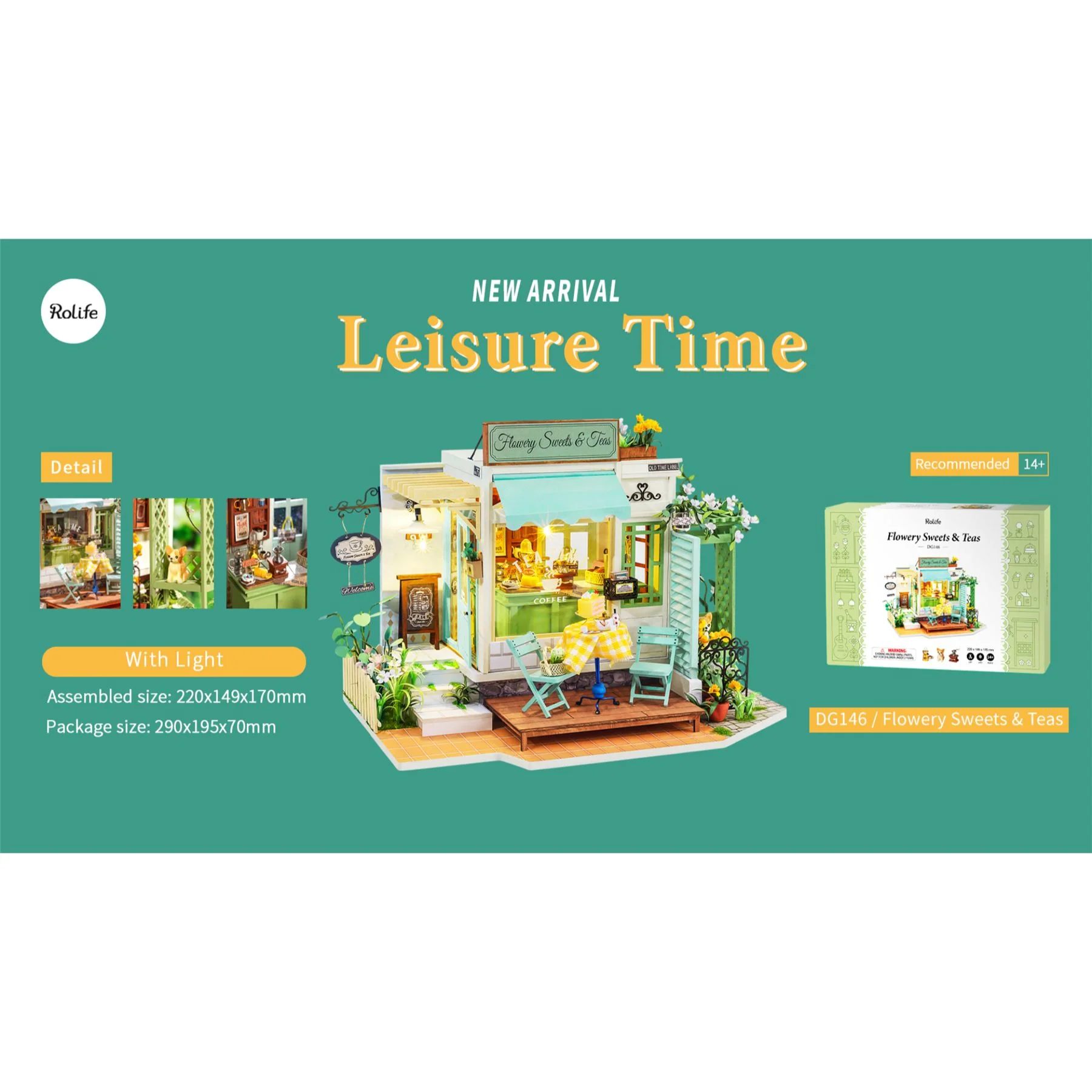 Robotime Rolife Self-Build 3D Model Kit β Rooms - Image 111