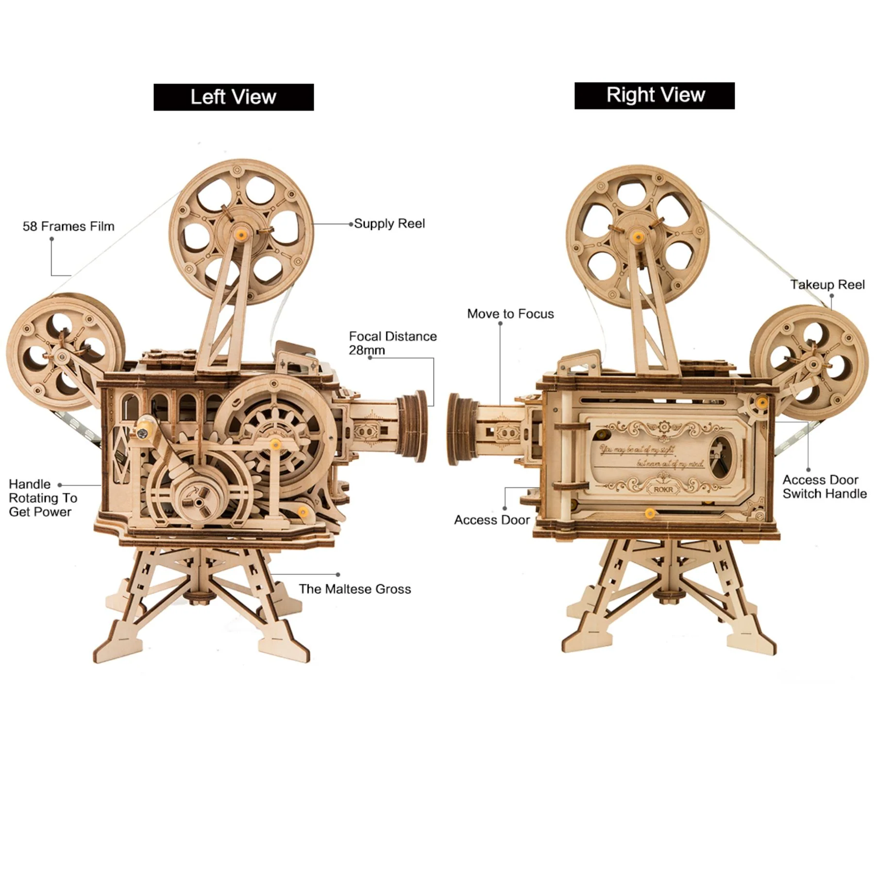 Robotime ROKR Vitascope Building Kit - Image 6