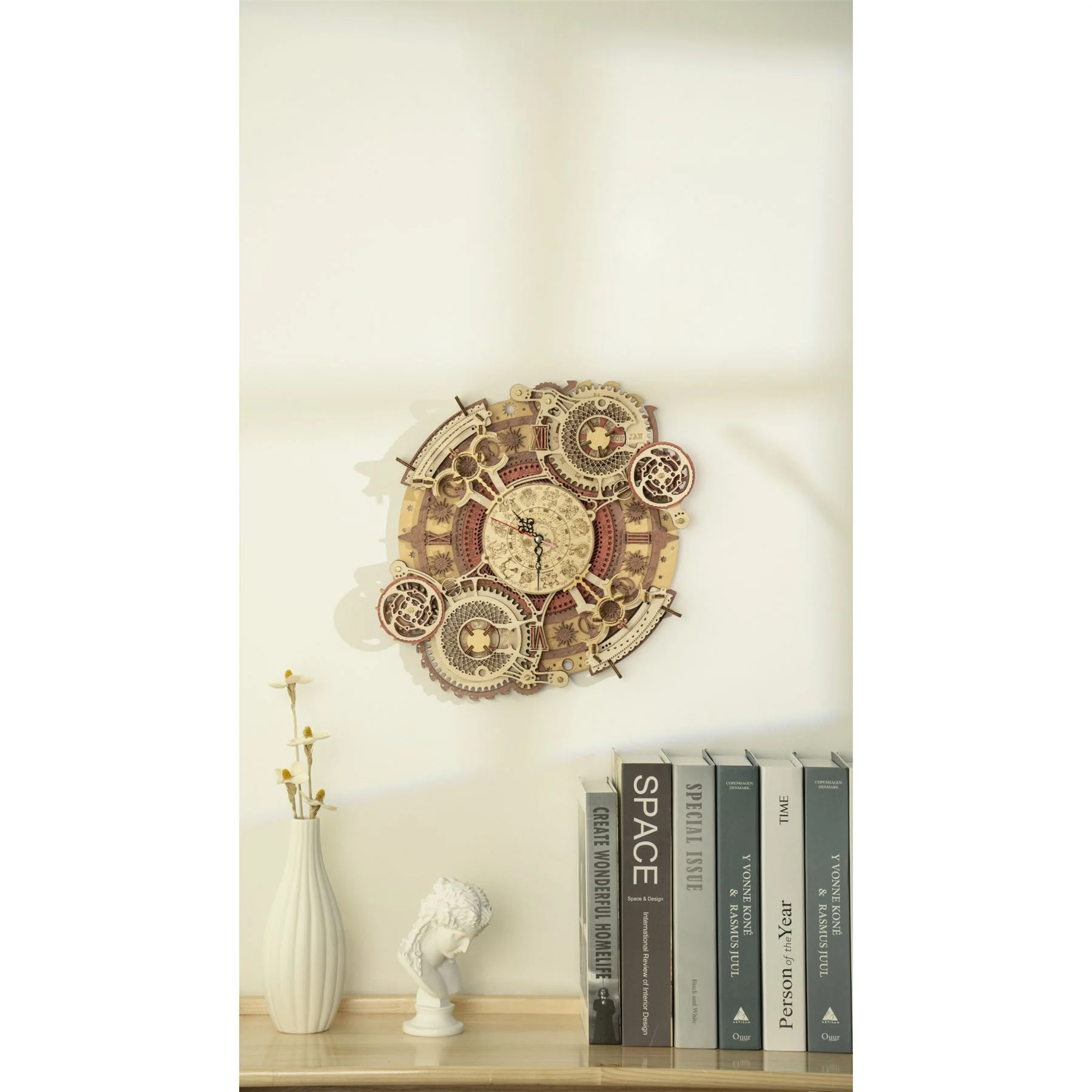 Robotime ROKR Zodiac Wall Clock Building Kit - Image 7
